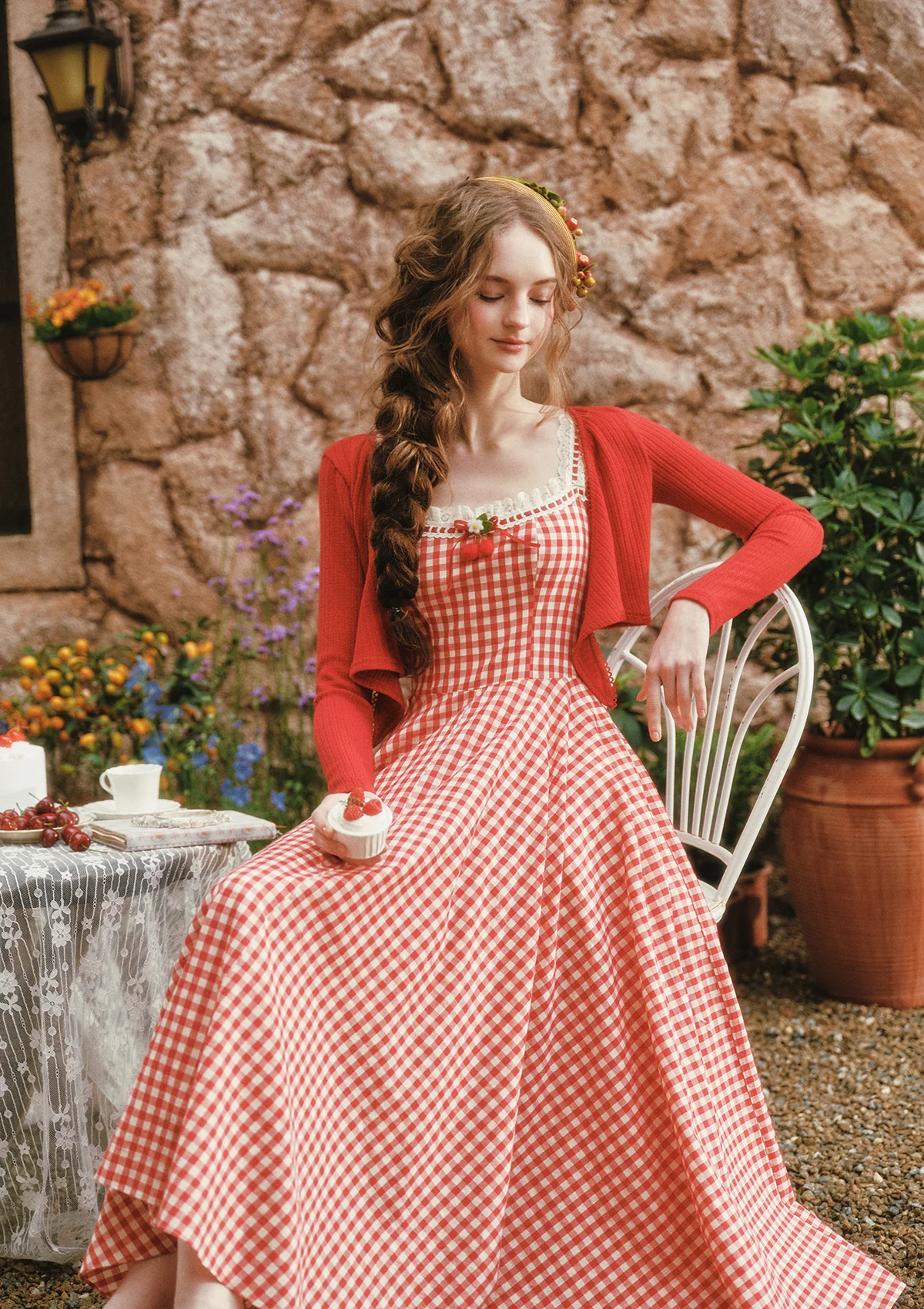 Afternoon Berry Tea Dress - Image 9