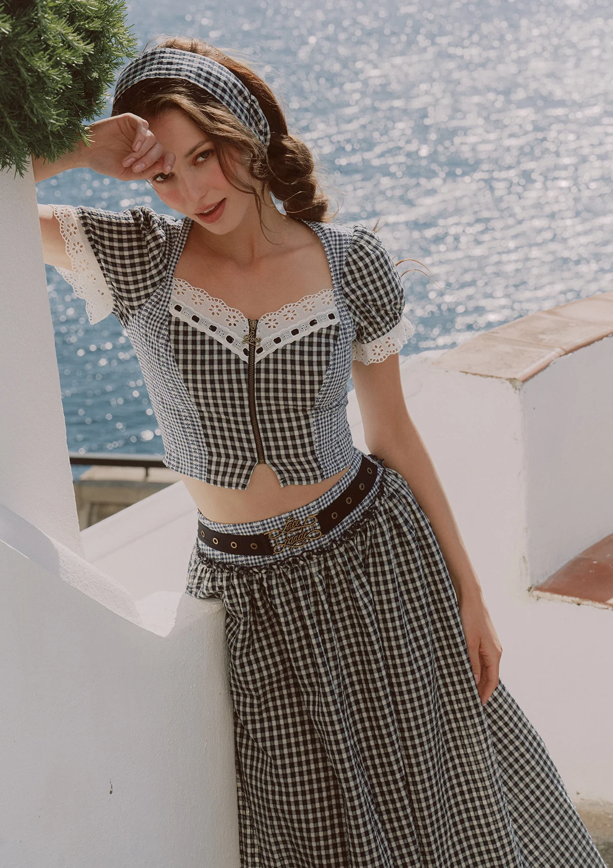 Cottage Girl Diary Navy Top - Image 10