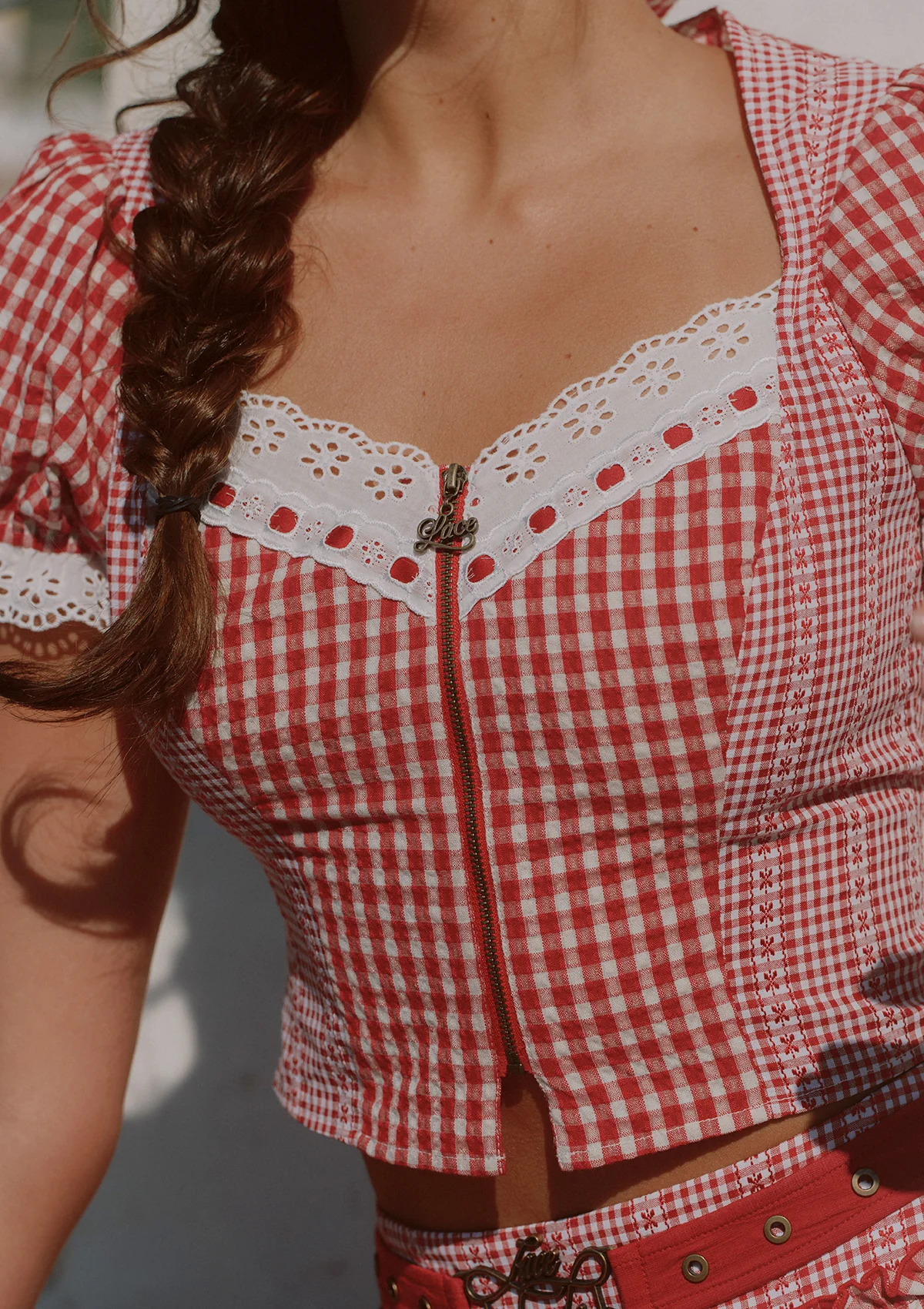 Cottage Girl Diary Red Top - Image 4