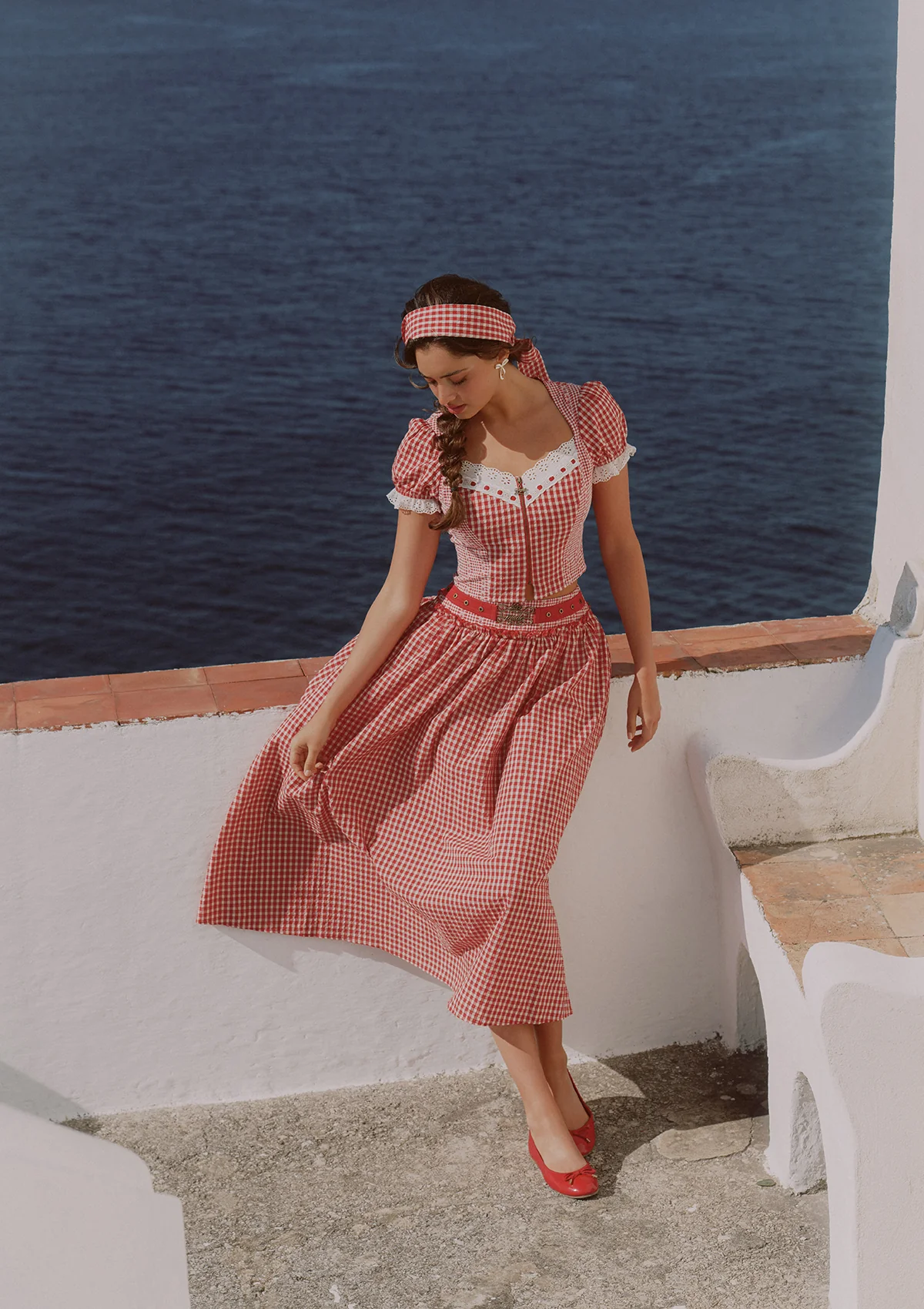 Cottage Girl Diary Red Top - Image 7