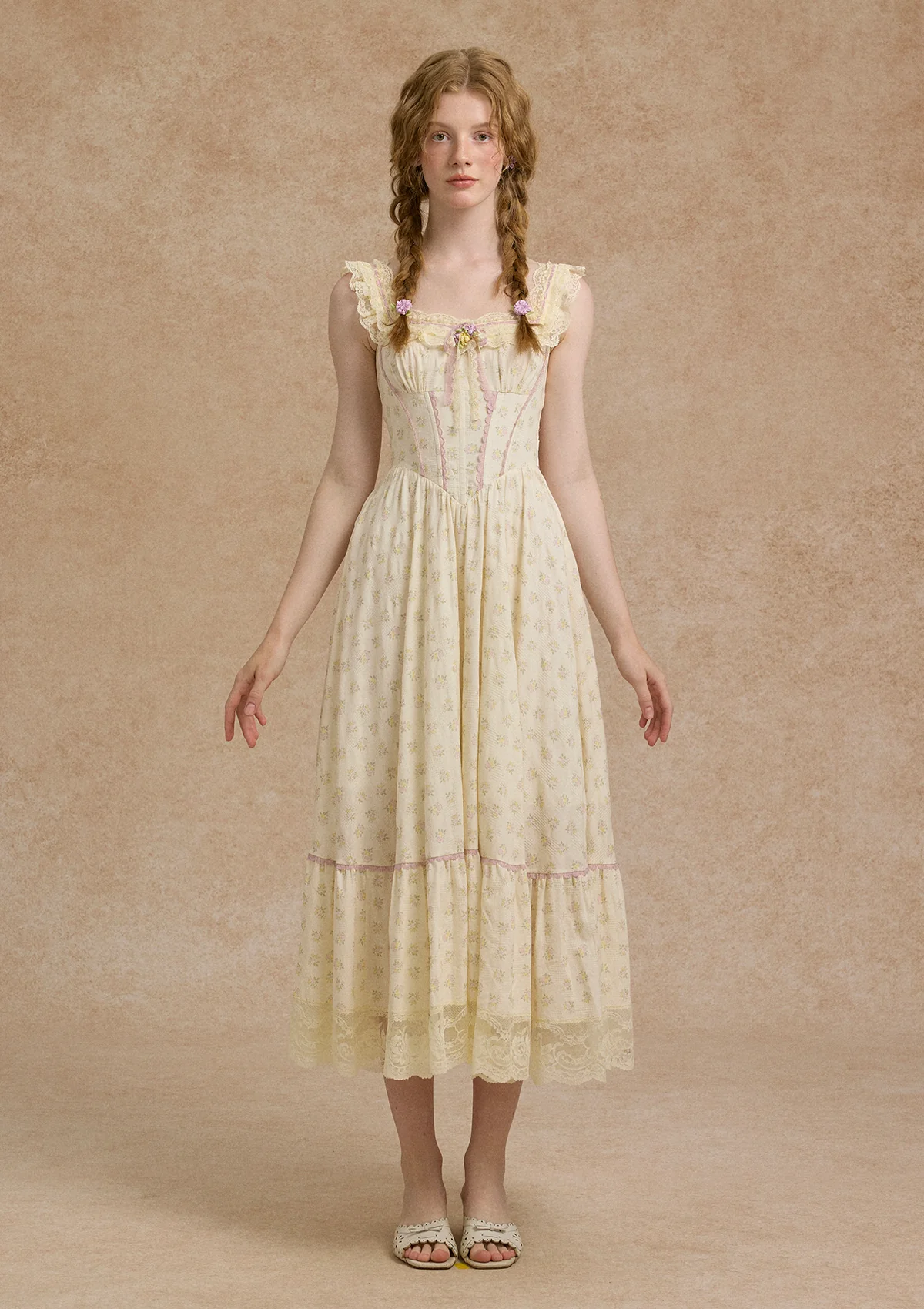 Cream Clove Corset Dress - Image 6