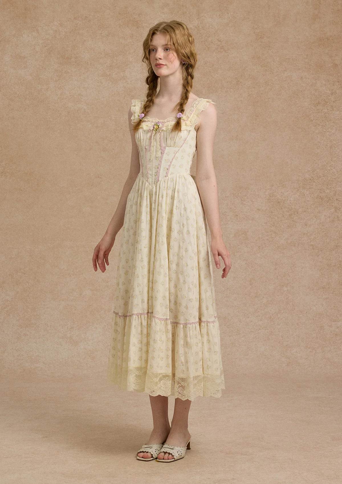 Cream Clove Corset Dress - Image 7