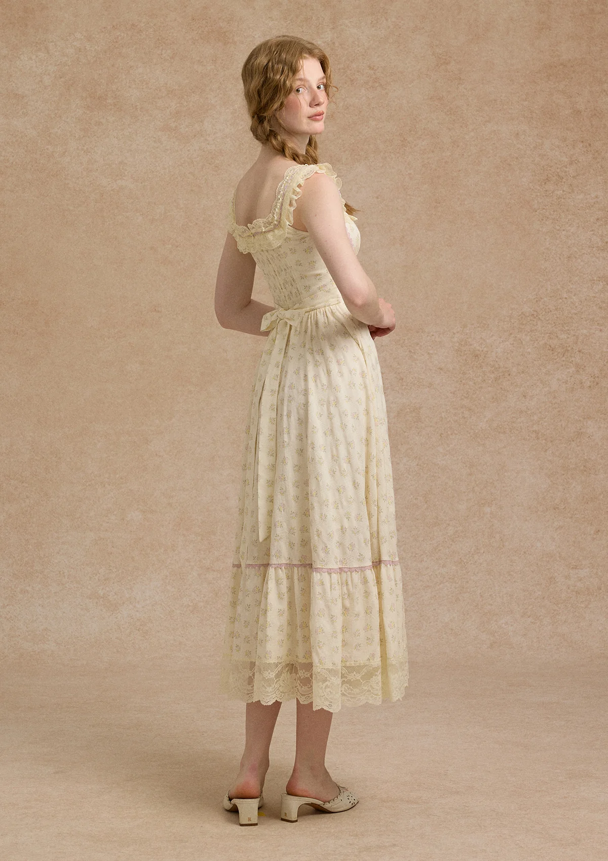 Cream Clove Corset Dress - Image 8