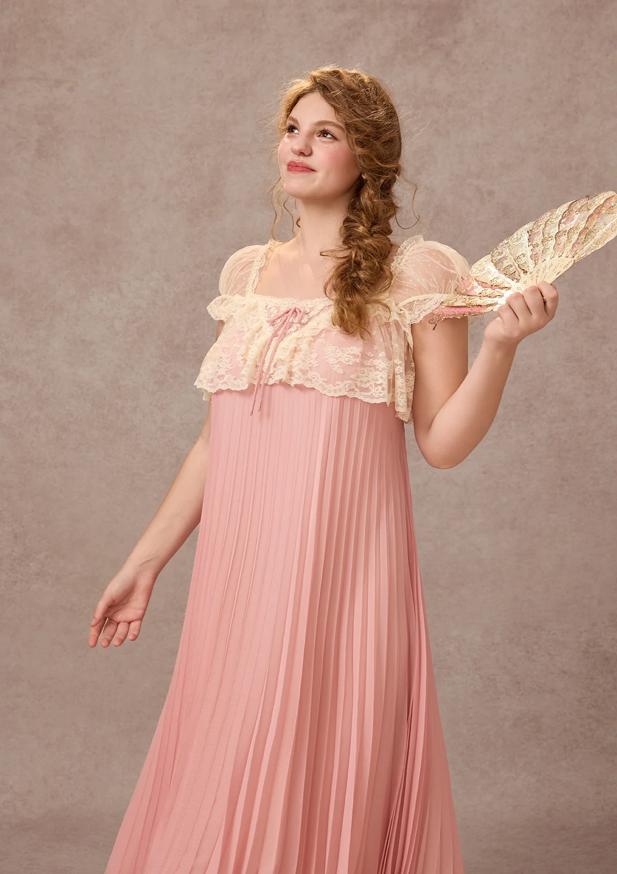 Curve&Plus Honeyed Peach Bloom Dress - Image 3
