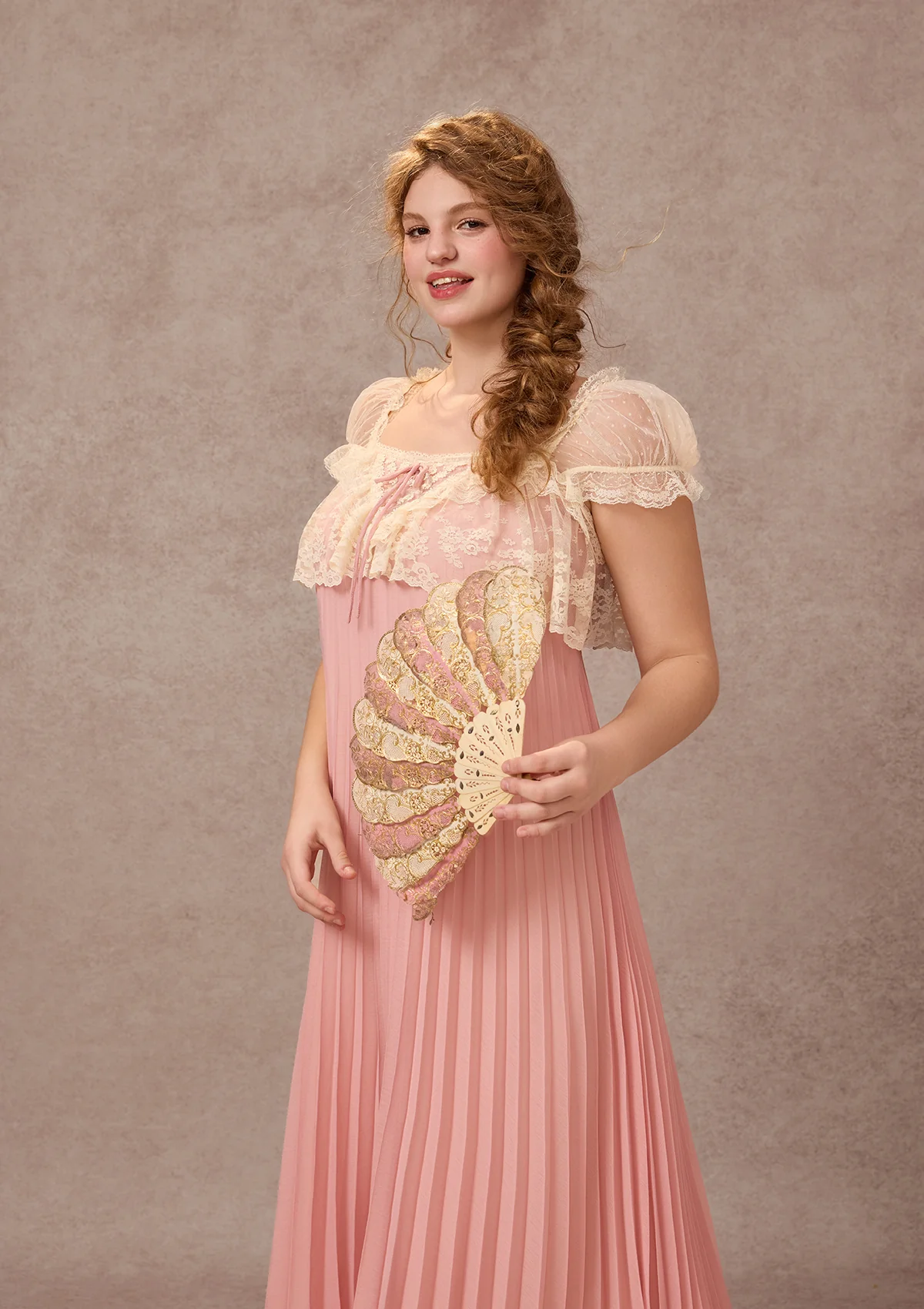 Curve&Plus Honeyed Peach Bloom Dress - Image 6