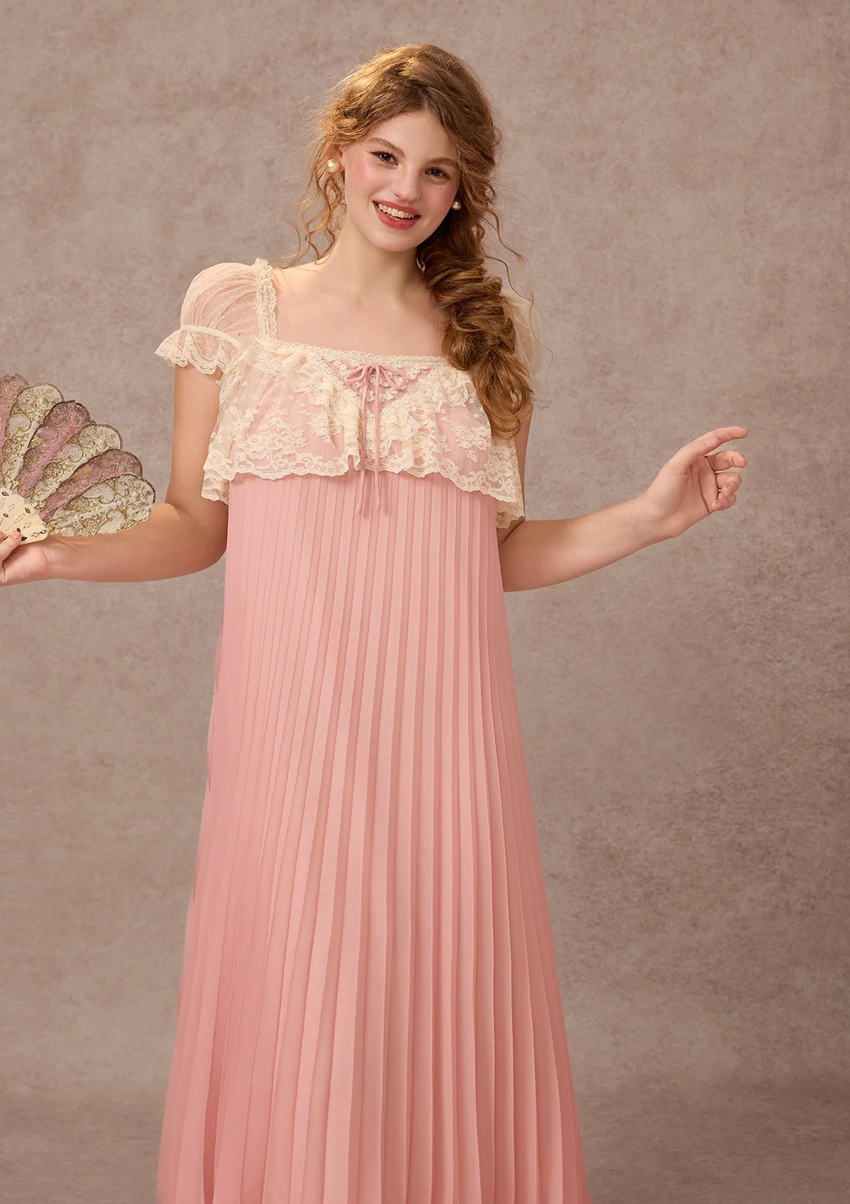 Curve&Plus Honeyed Peach Bloom Dress - Image 8