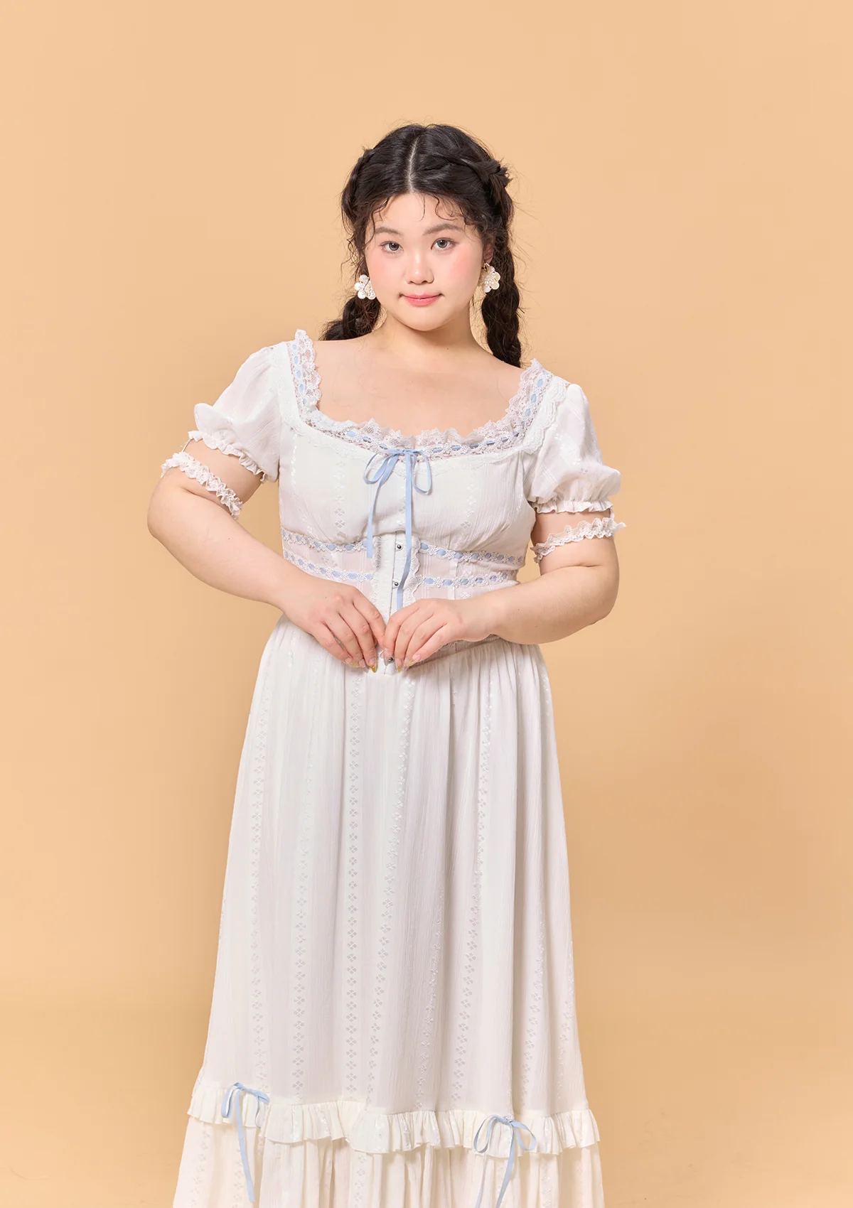 Curve & Plus Dear White Pages Dress - Image 5