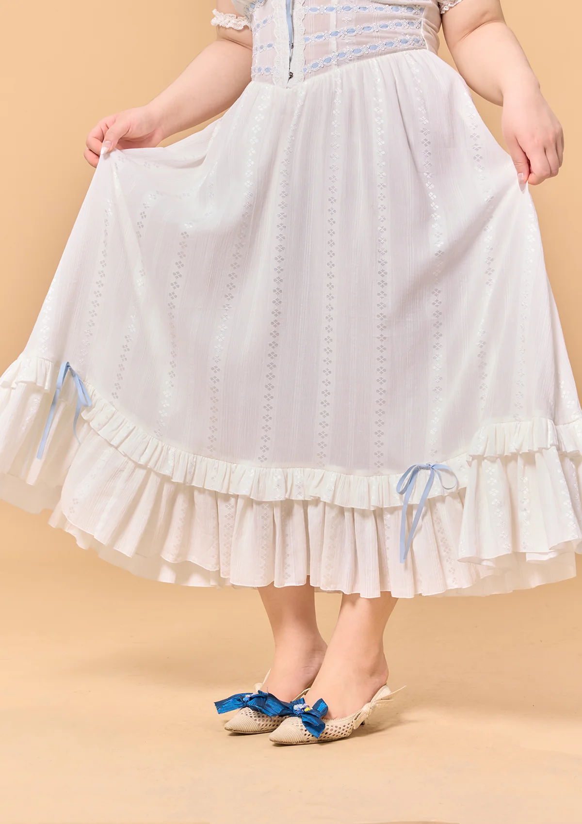 Curve & Plus Dear White Pages Dress - Image 6