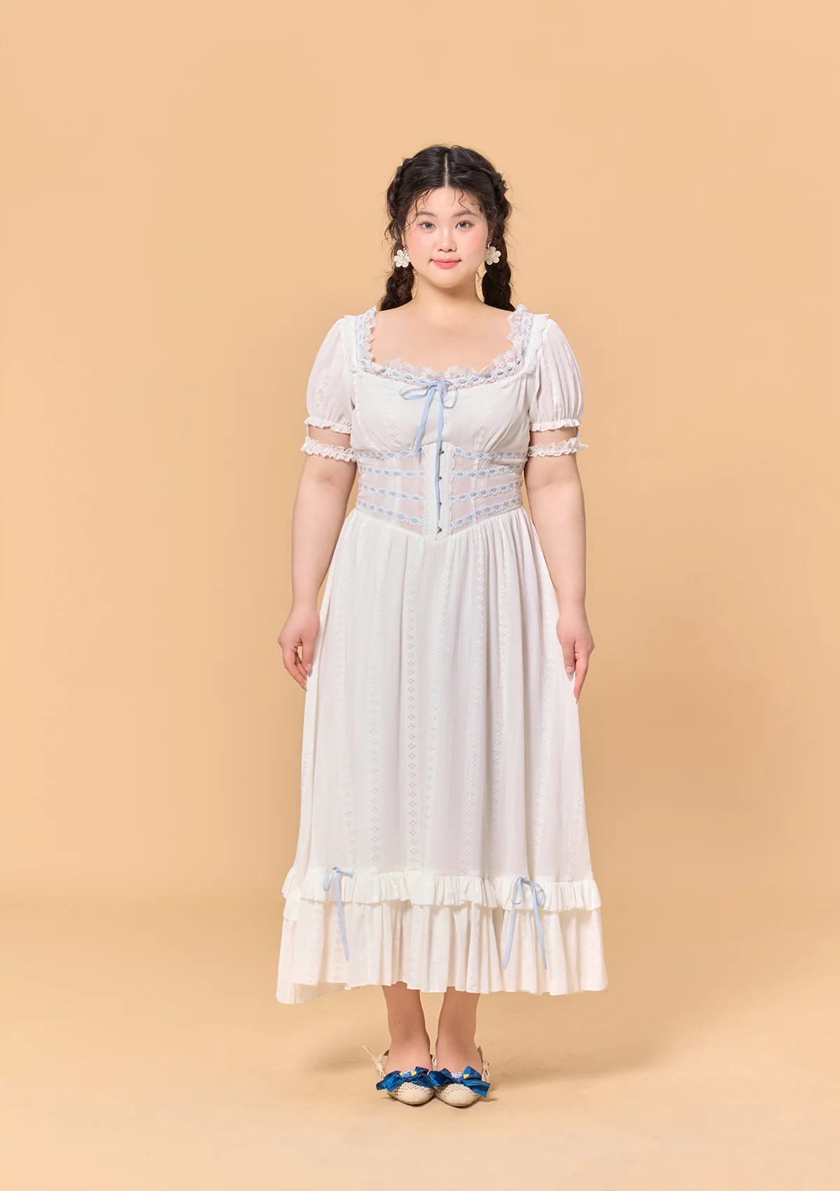 Curve & Plus Dear White Pages Dress - Image 7