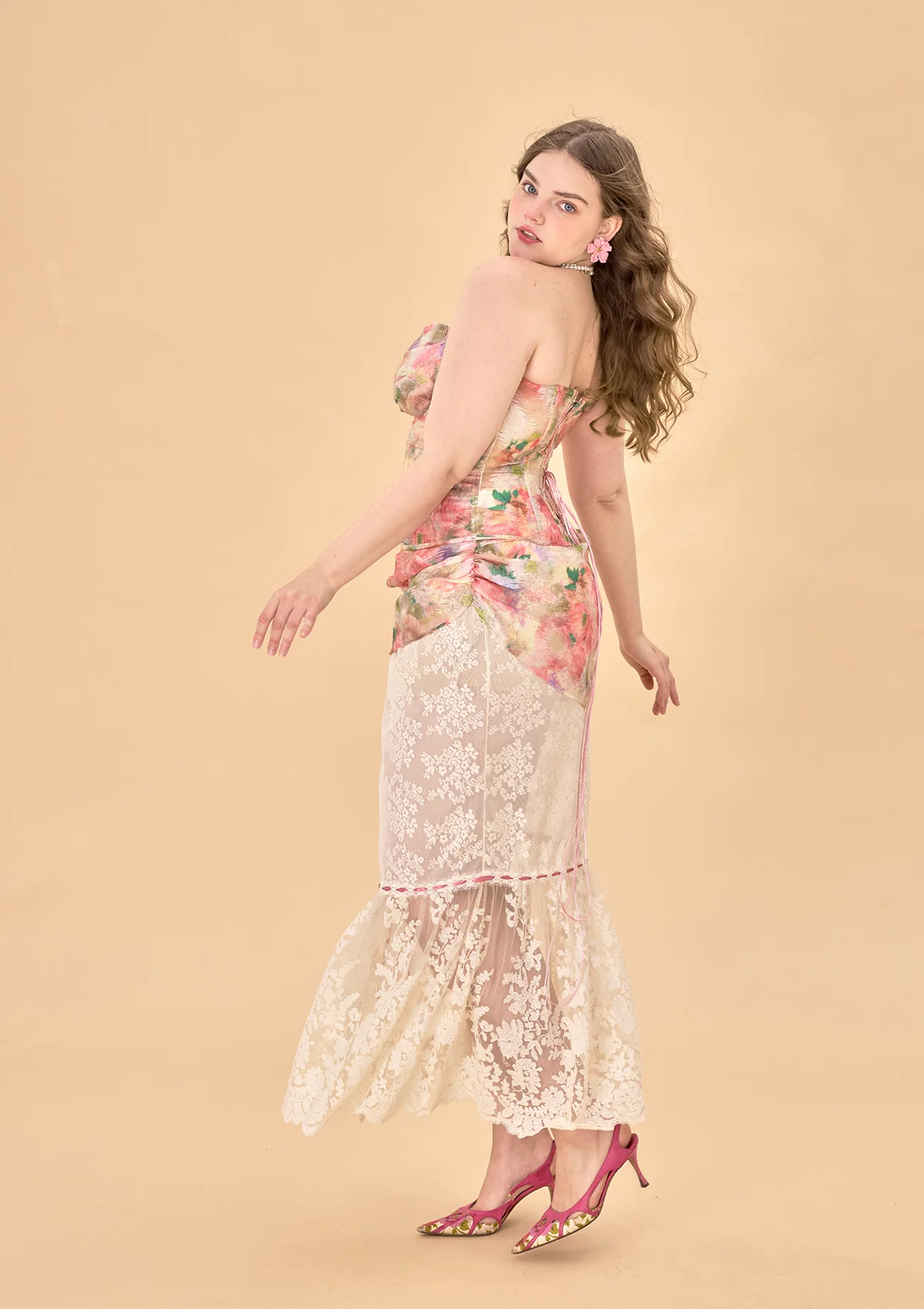 Curve & Plus Floral Mirror Corset - Image 8