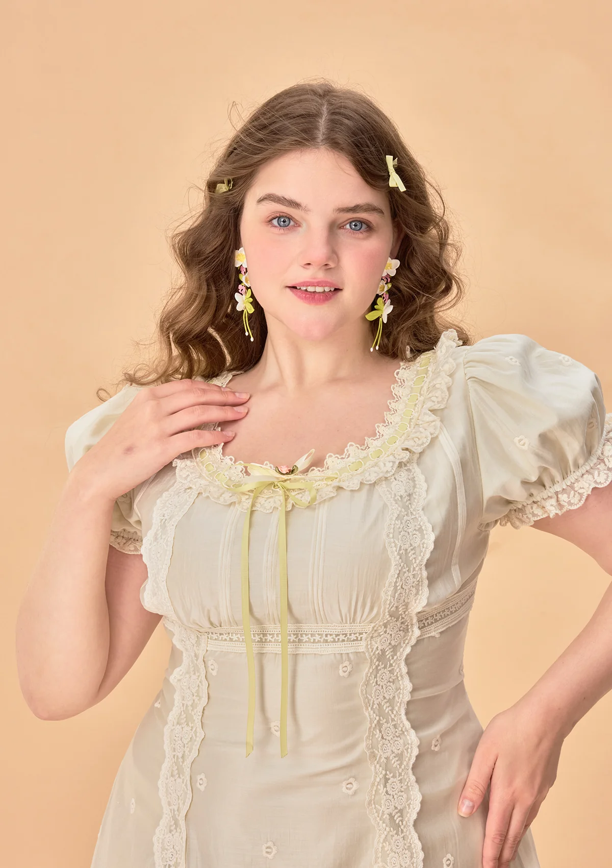 Curve & Plus Green Grapes Dress - Image 7