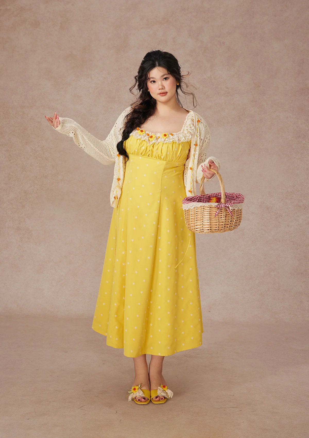 Curve&Plus Little Orange Cardigan - Image 9