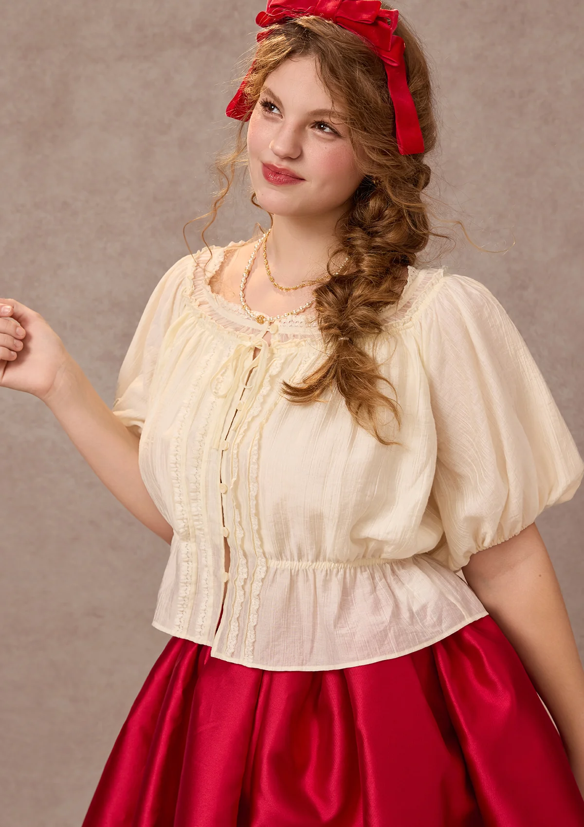 Curve&Plus Rose Heights Blouse - Image 3