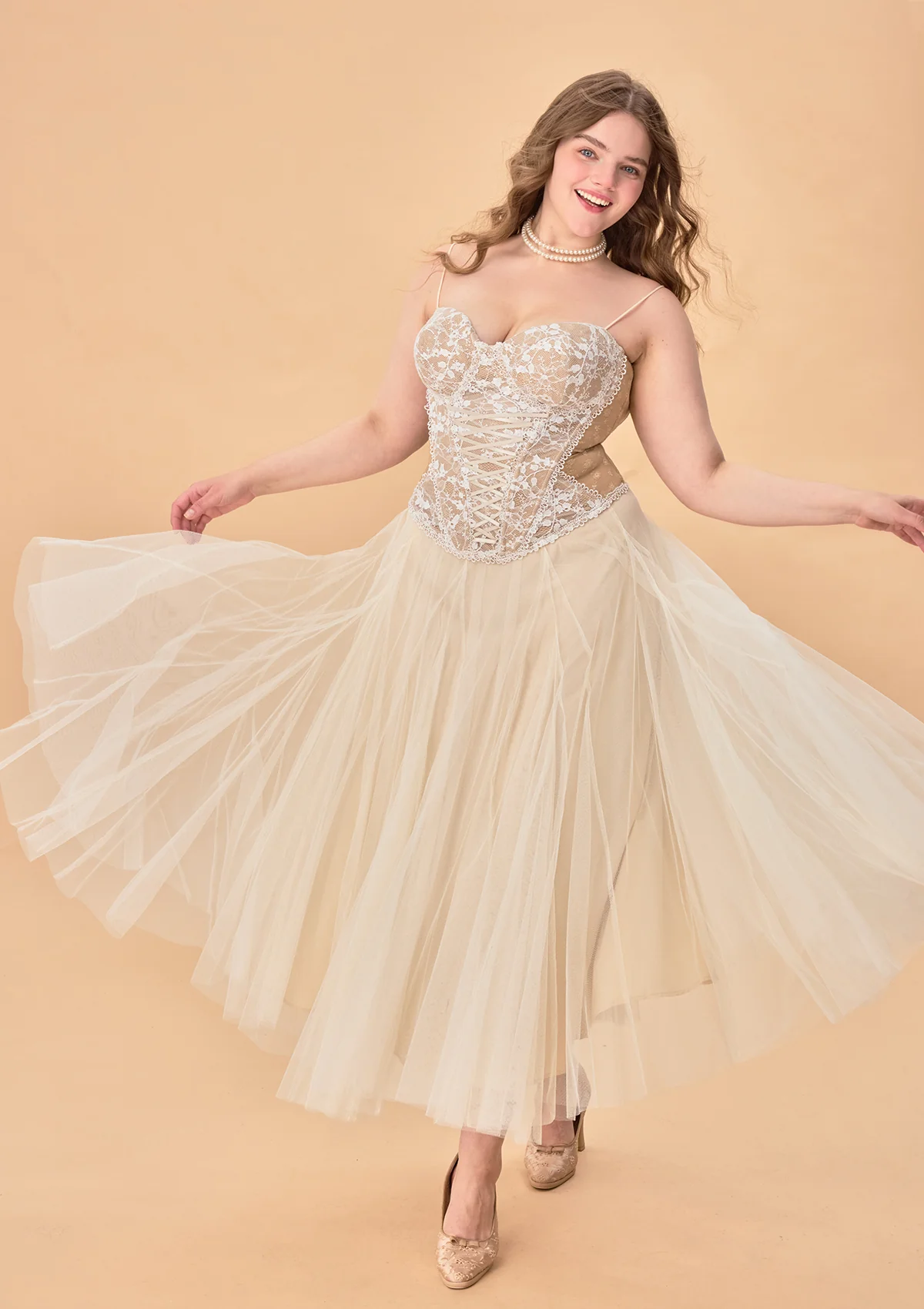 Curve & Plus "White Moon, Weaving Dreams" Corset - Image 6