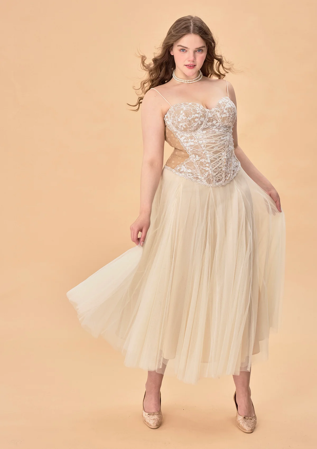 Curve & Plus "White Moon, Weaving Dreams" Corset - Image 8