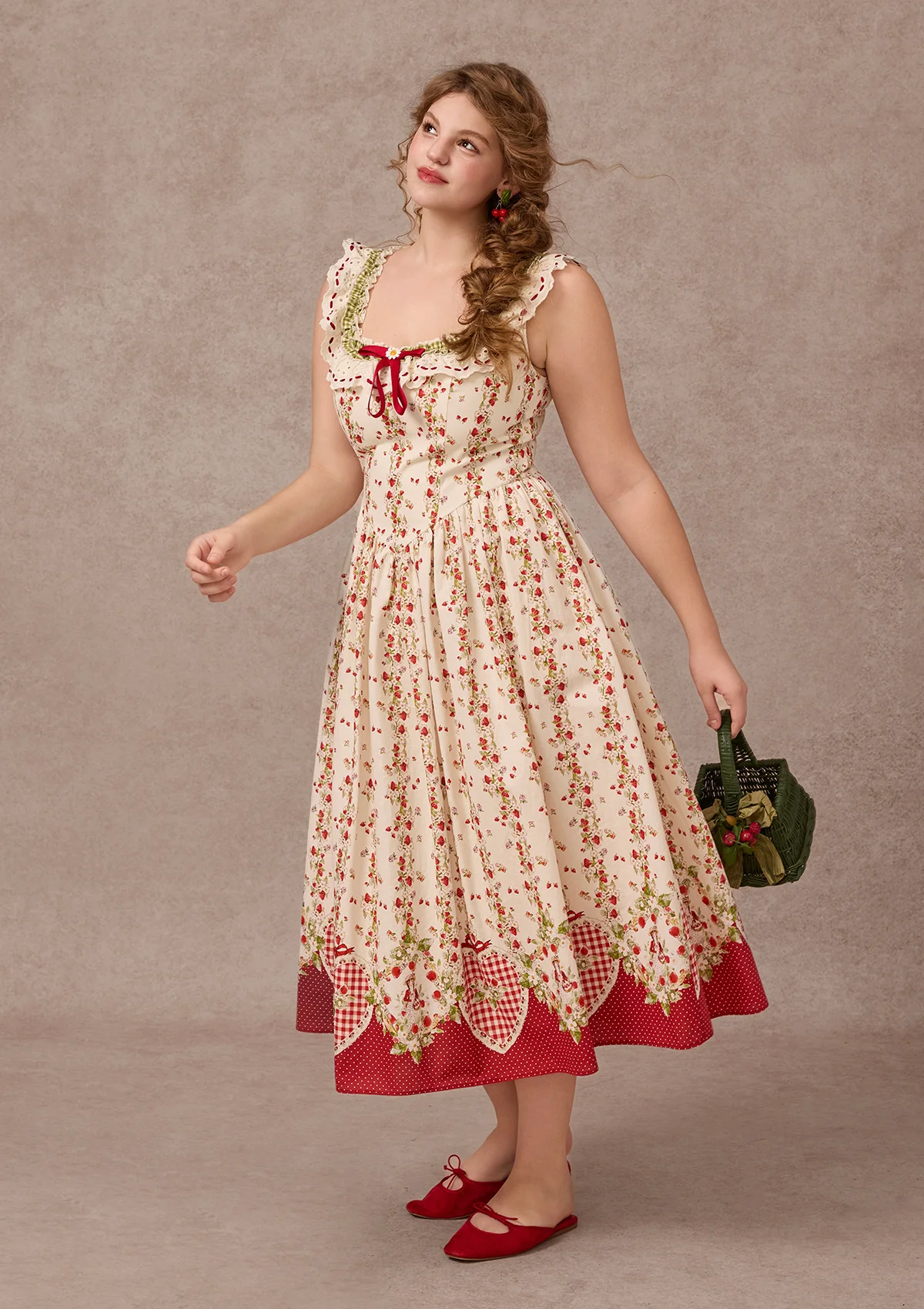 Curve&Plus Wildberry Picnic Dress - Image 4