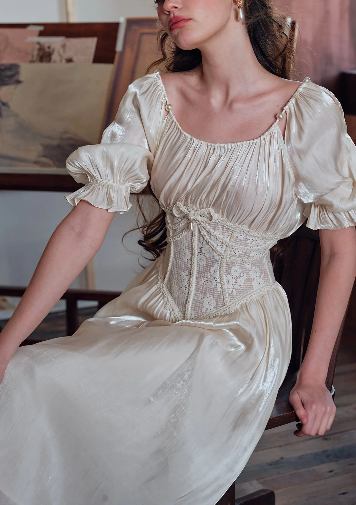 "Du cocon au papillon" Corset Dress - Image 4