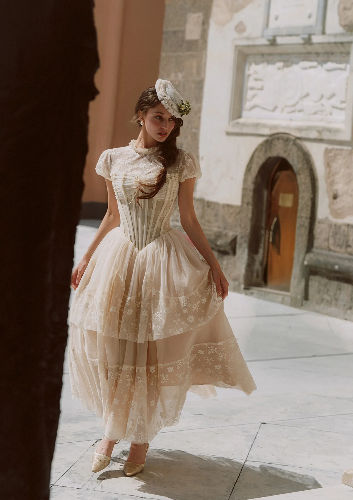 Ivory Cathedral Dress - Image 10