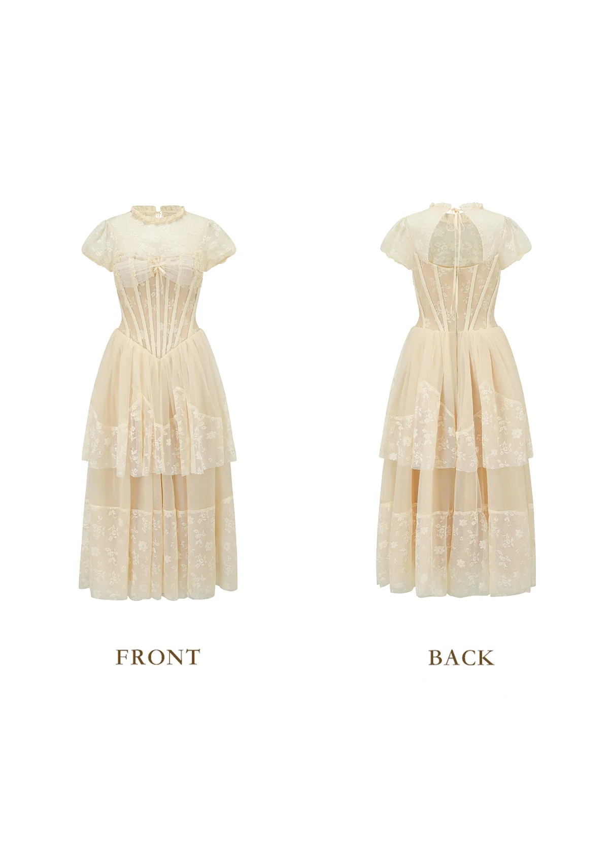 Ivory Cathedral Dress - Image 3