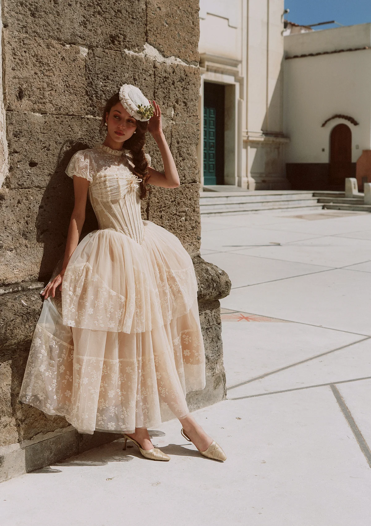 Ivory Cathedral Dress - Image 4