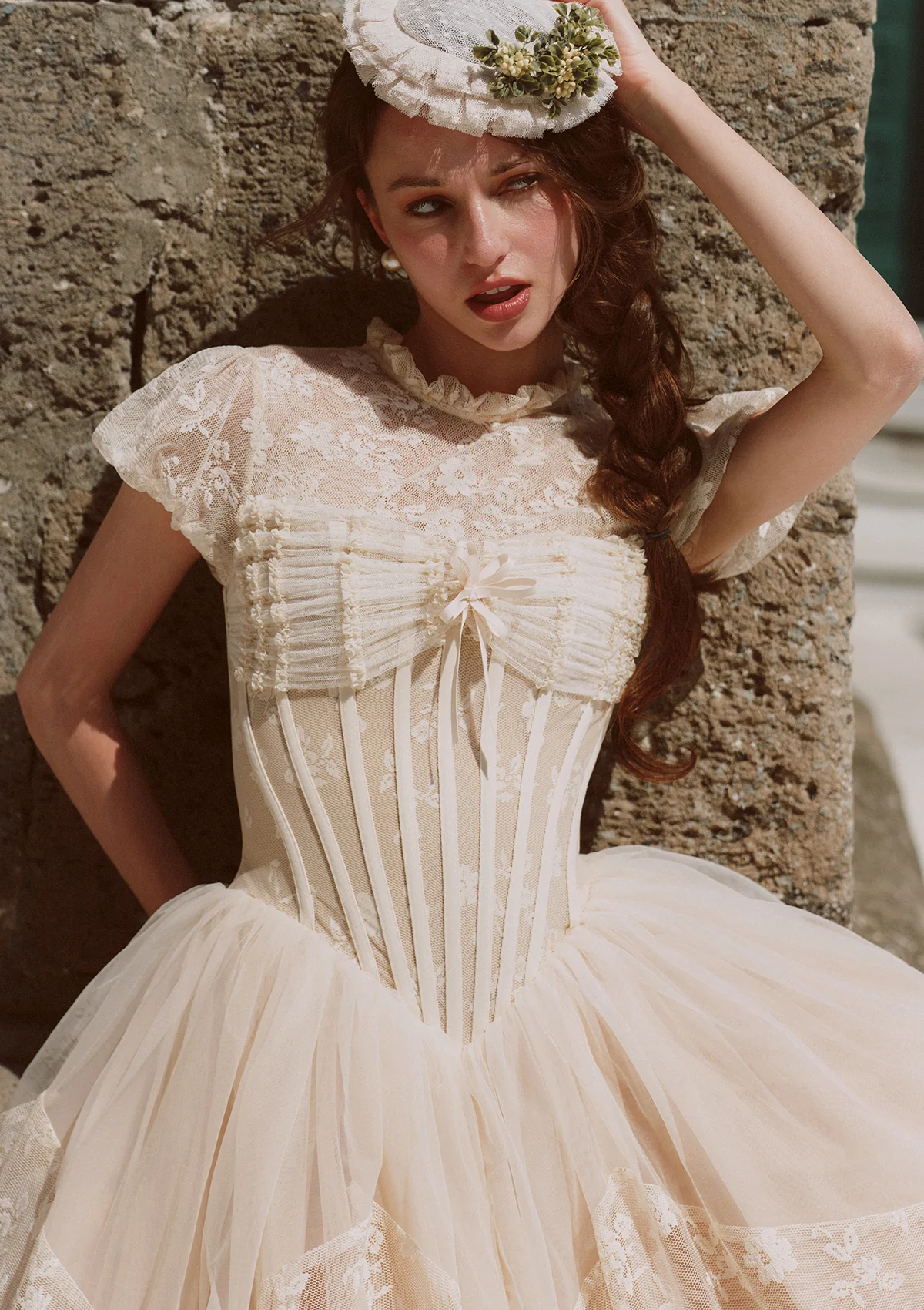 Ivory Cathedral Dress - Image 5