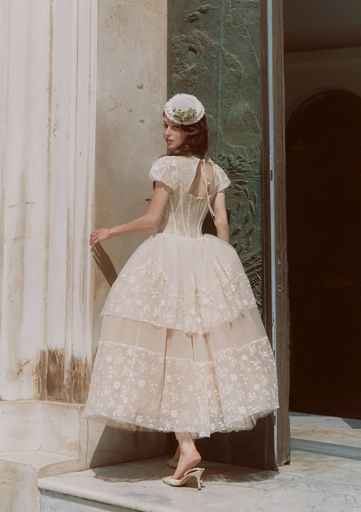 Ivory Cathedral Dress - Image 7