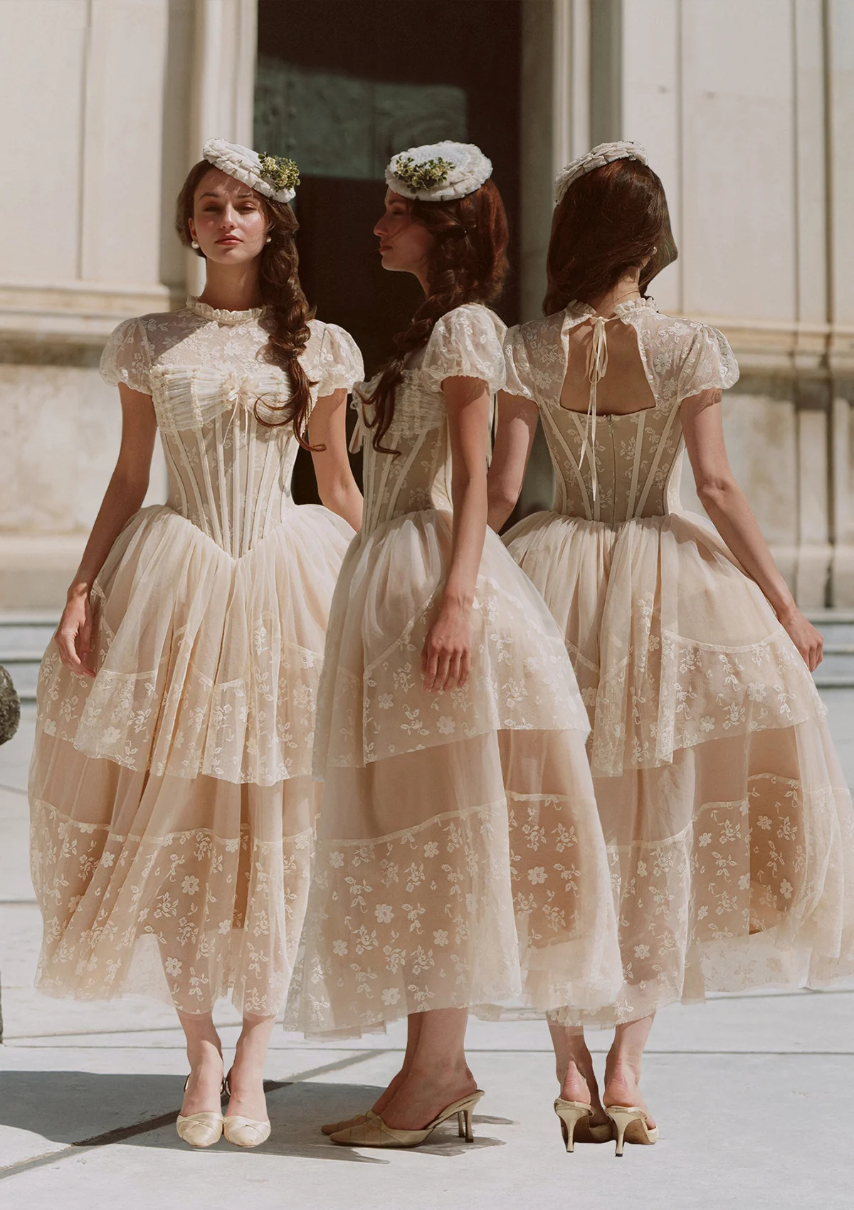 Ivory Cathedral Dress - Image 8