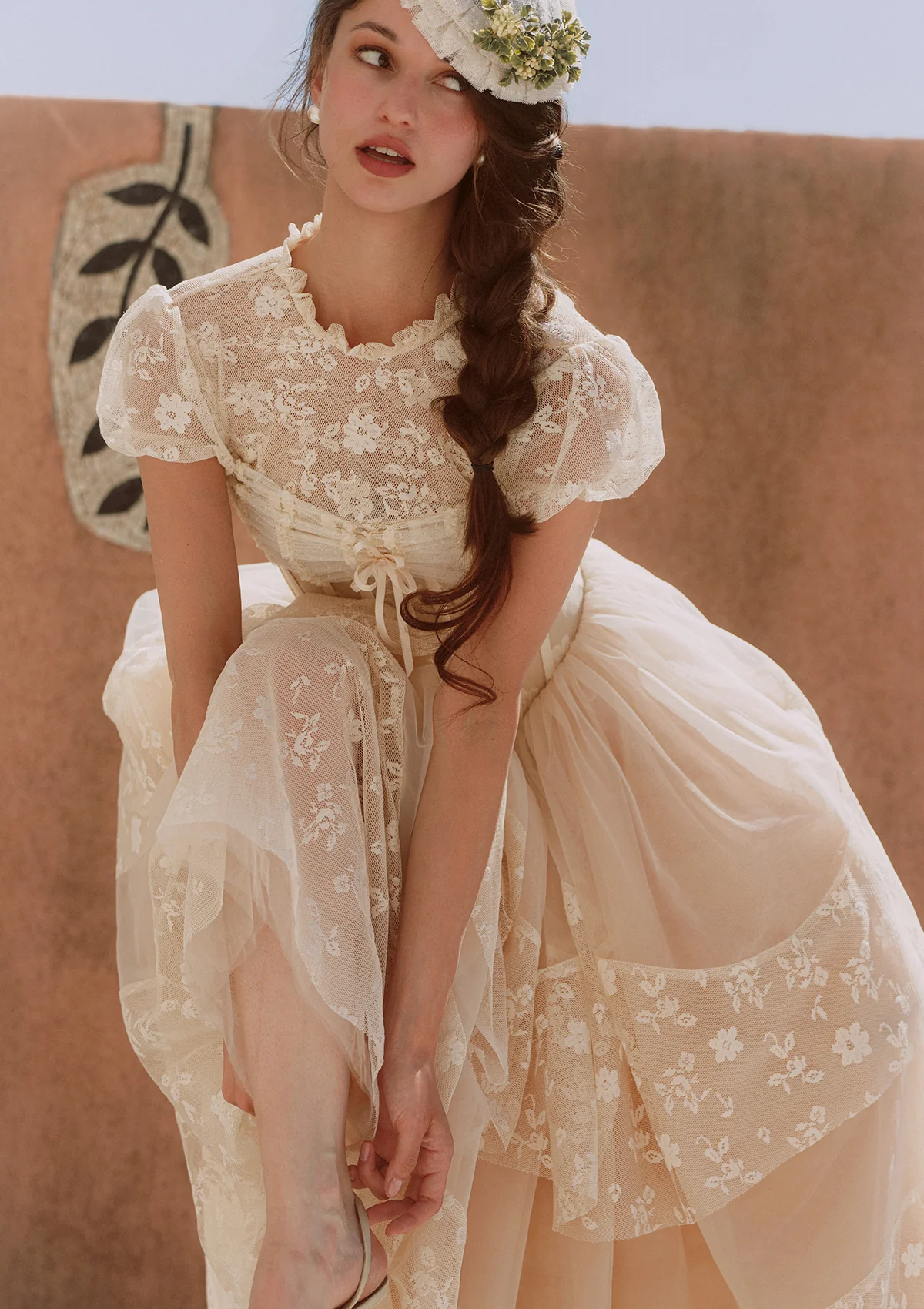Ivory Cathedral Dress - Image 9