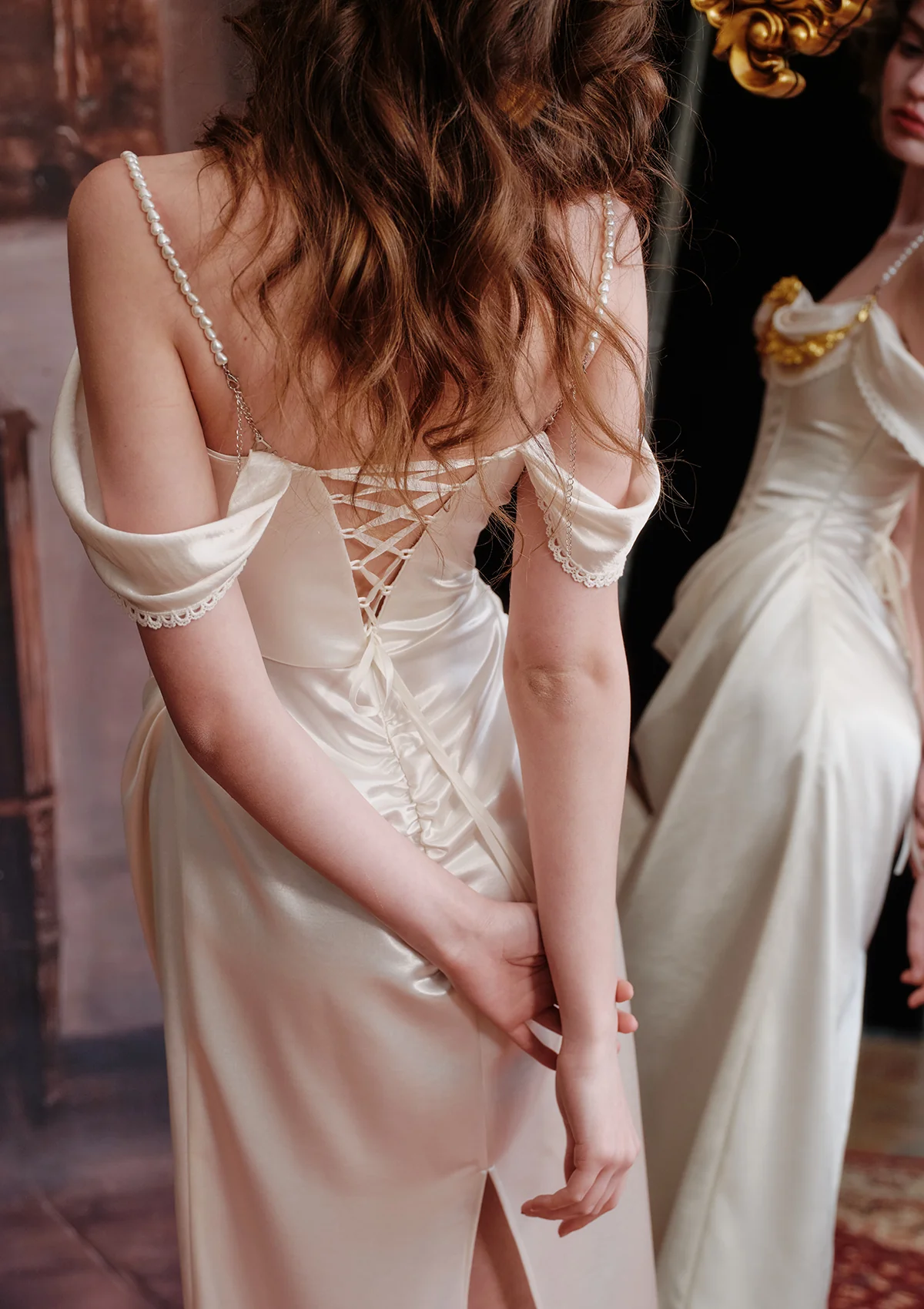 Ivory Maxi Corset Dress - Image 5