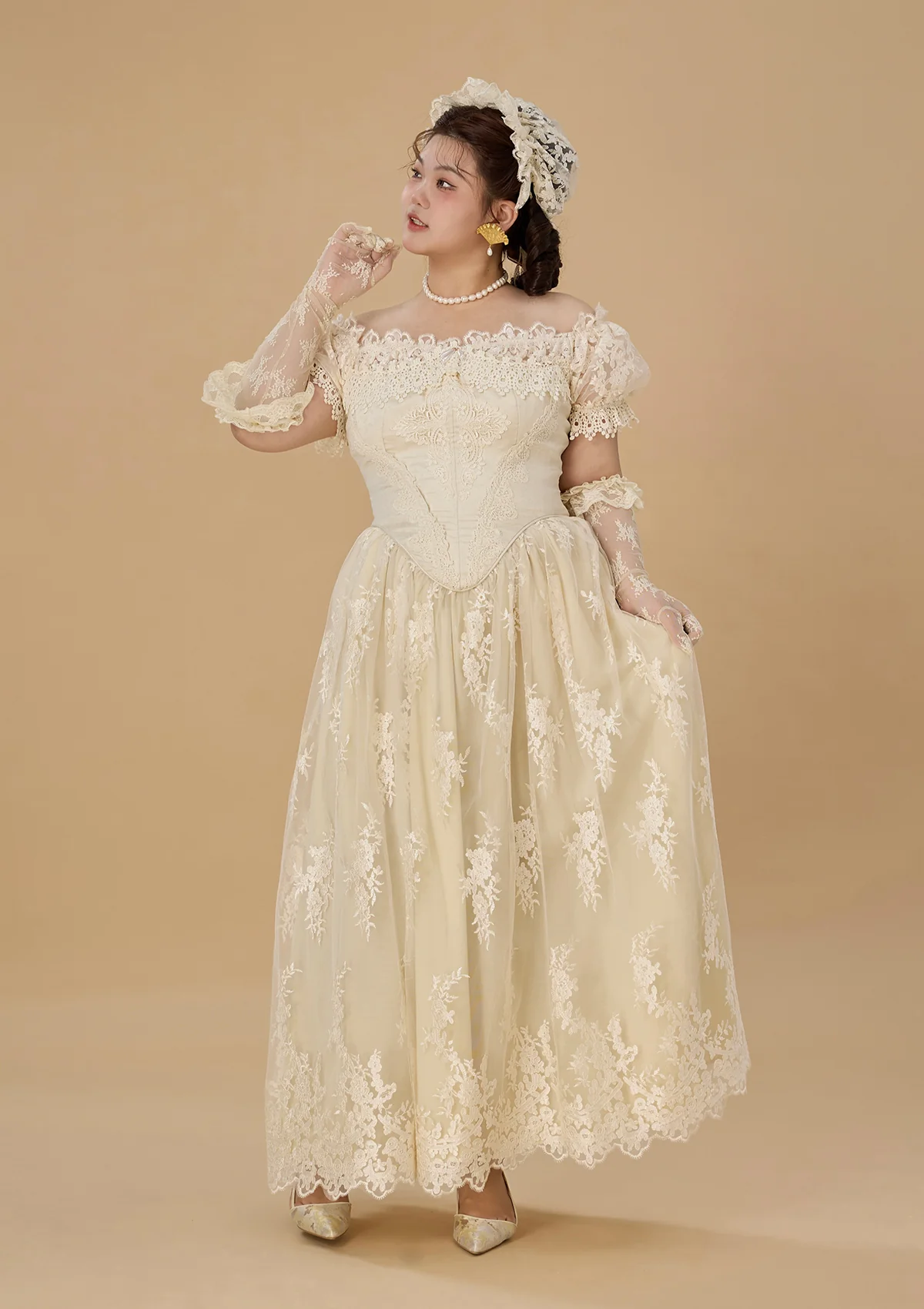 Curve & Plus The Tear of Blossom and Candle Corset Dress - Image 6