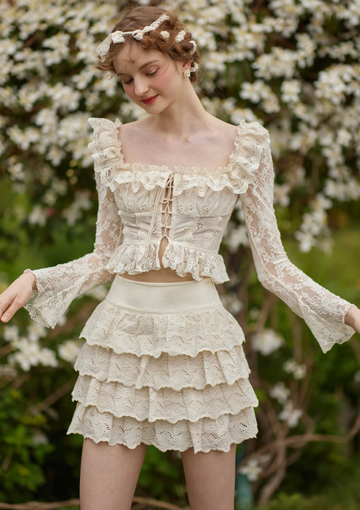 Cheese Mille Crepe Pantskirt - Image 6