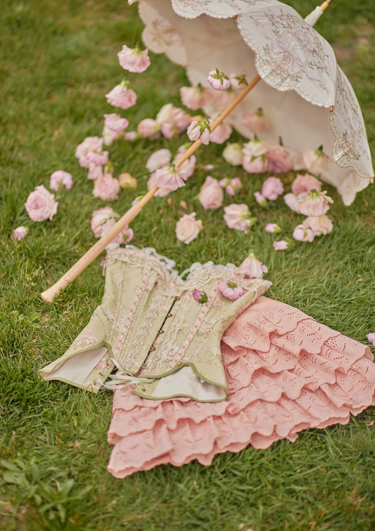 Cheese Mille Crepe Pantskirt - Image 9