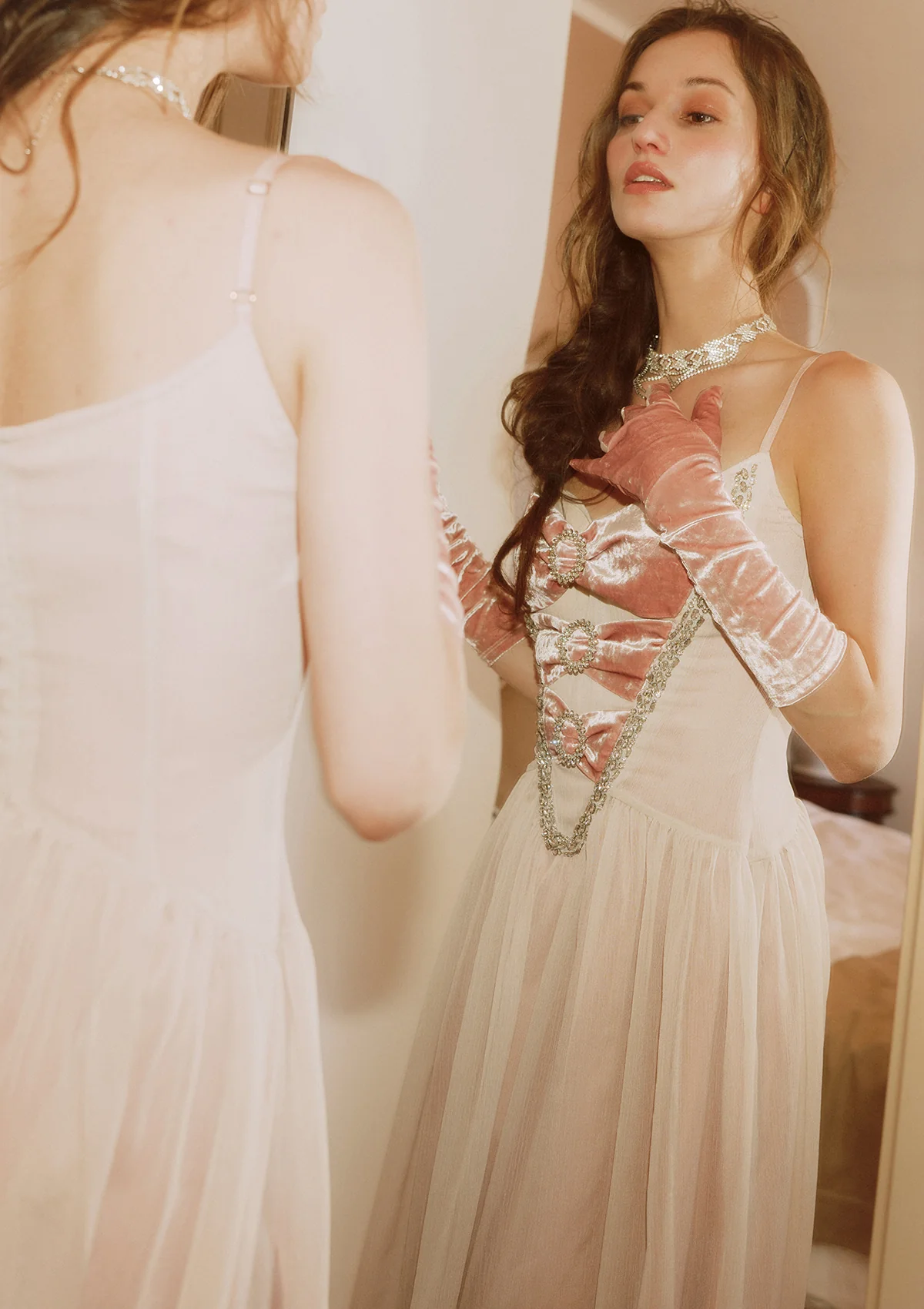 Lychee Reverie Corset Dress - Image 10