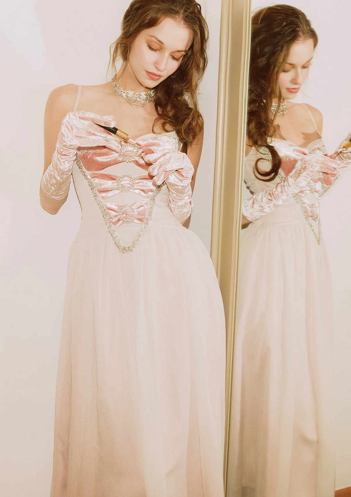 Lychee Reverie Corset Dress - Image 8