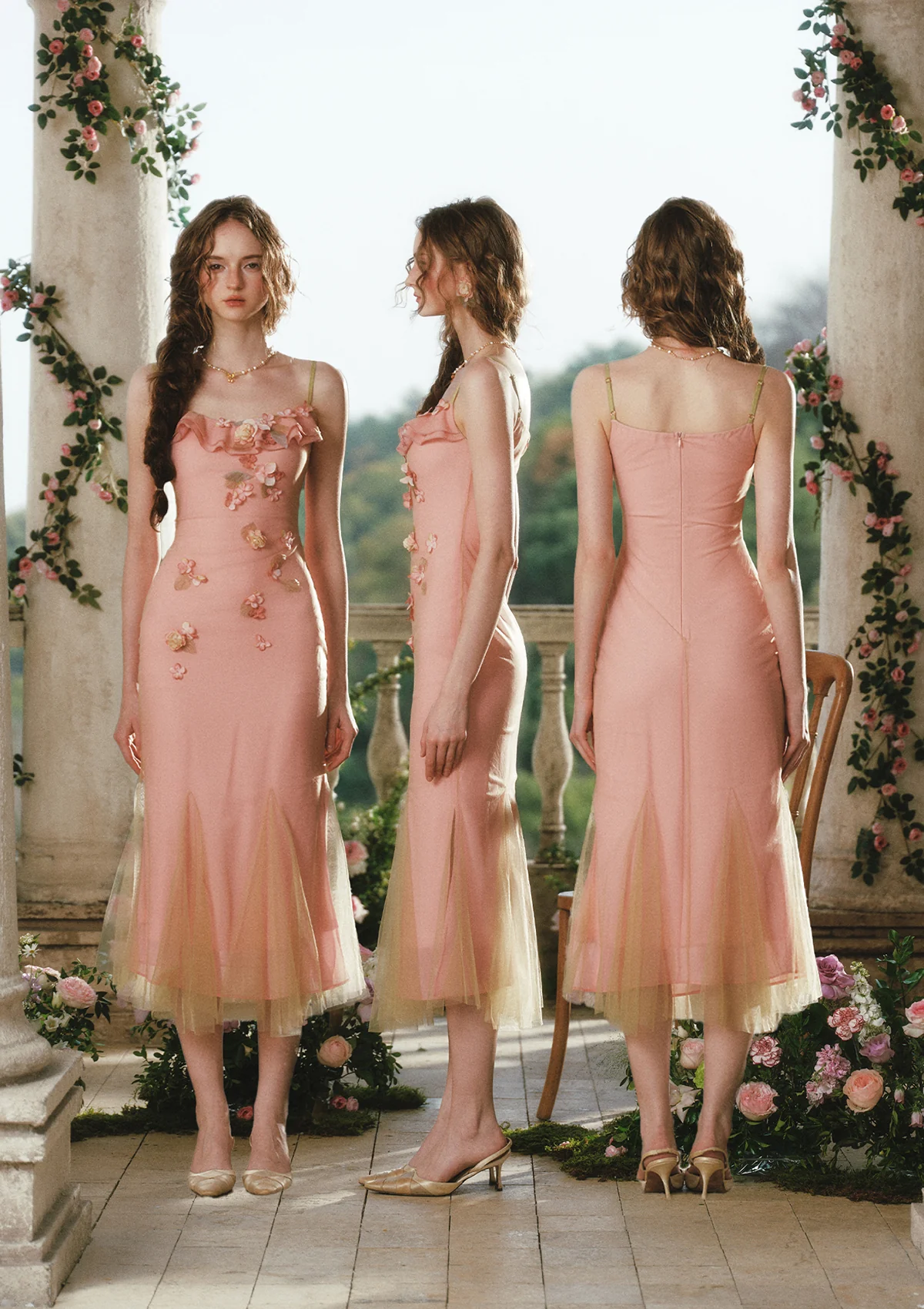 Monet Brushstroke Dress - Image 4