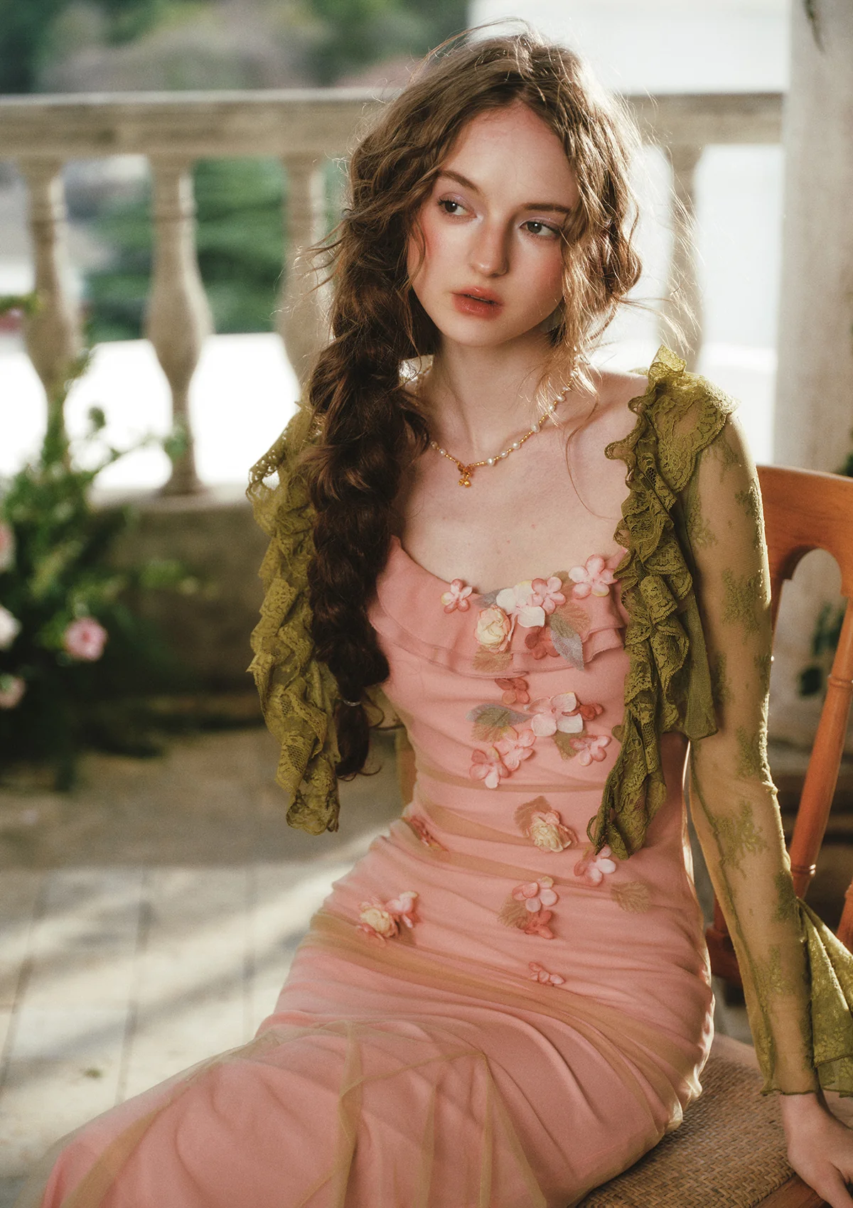 Monet Brushstroke Dress - Image 5