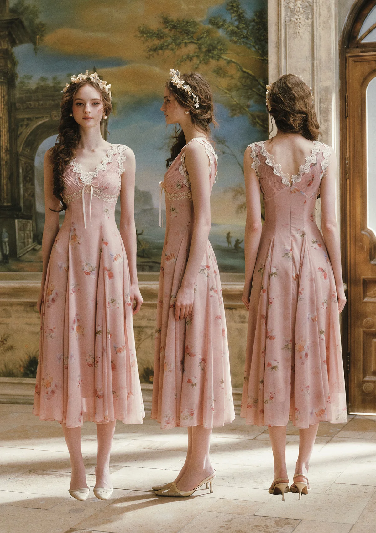 Old Rose Letter Dress - Image 4