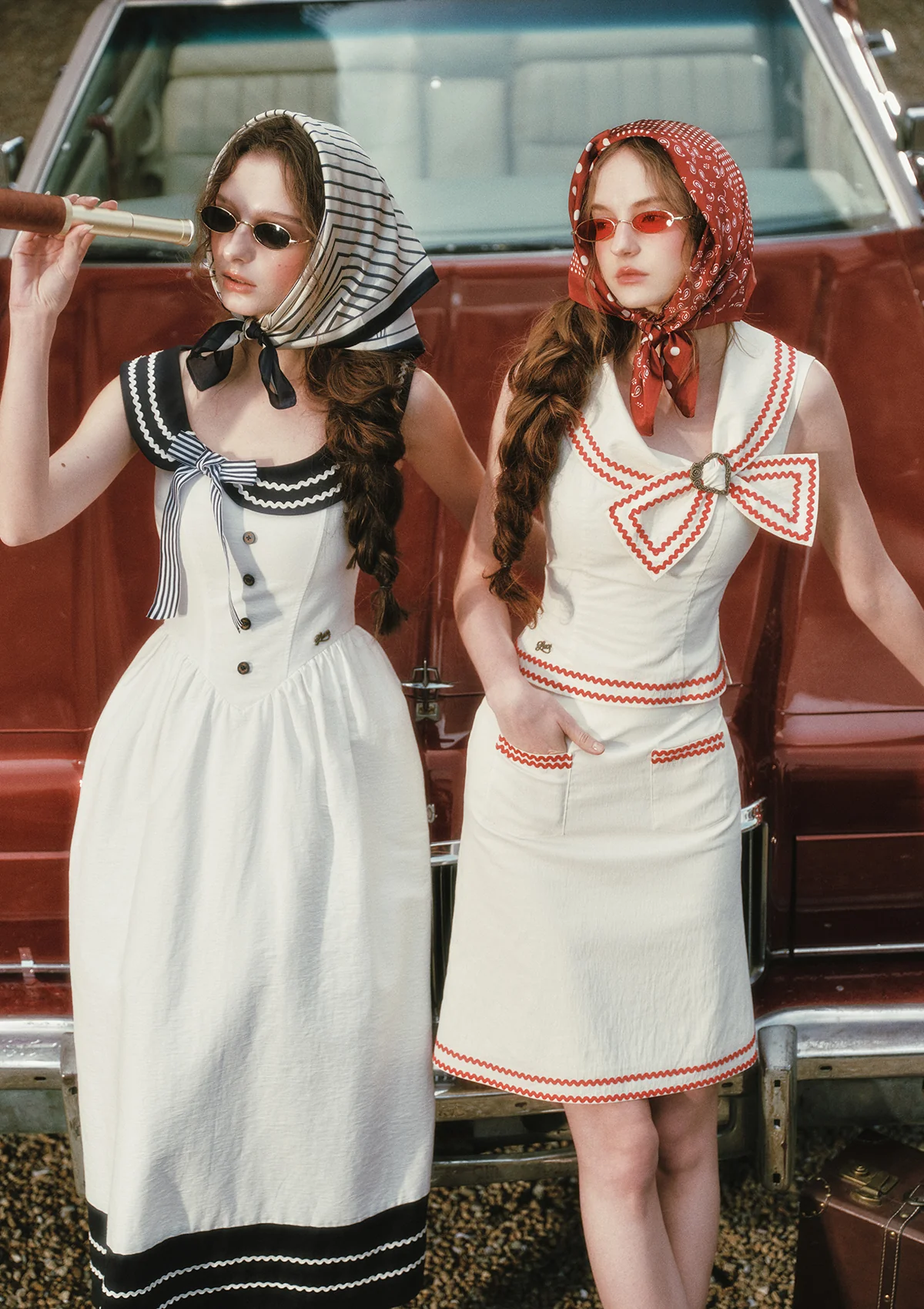 Red Navy Skirt - Image 8