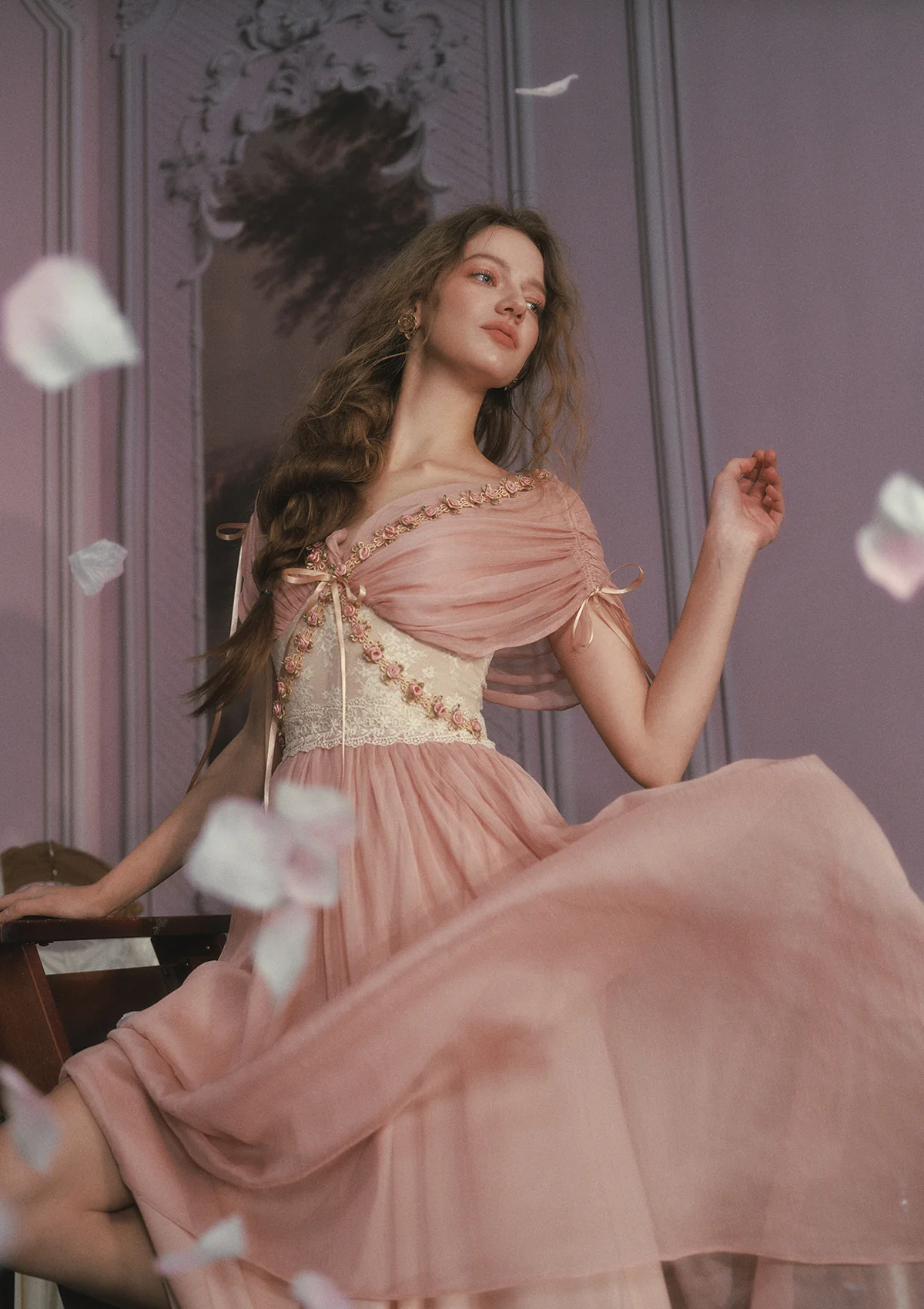 Rose Olive Dress - Image 3
