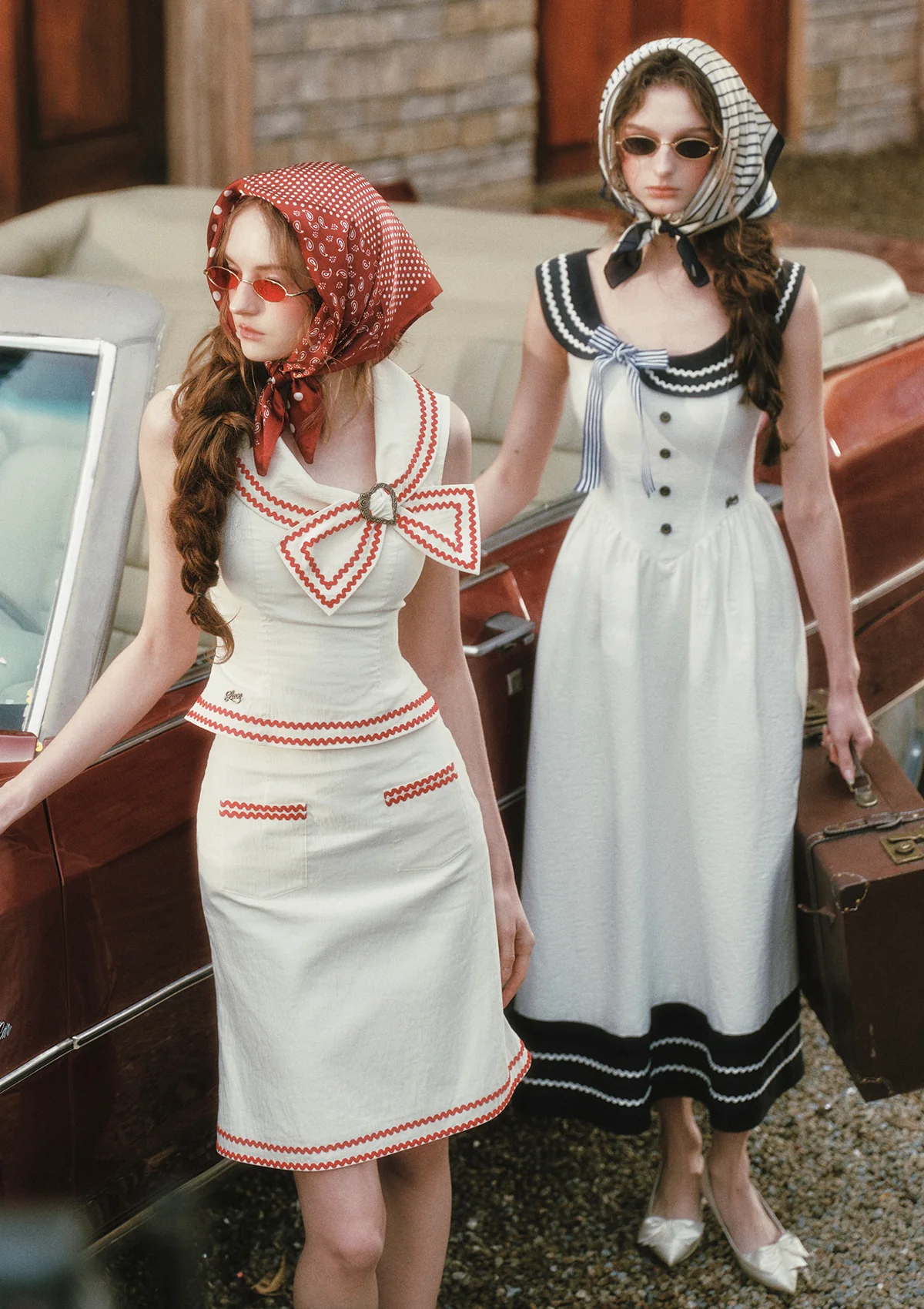 Sailor Love Letter Dress (Navy) - Image 5