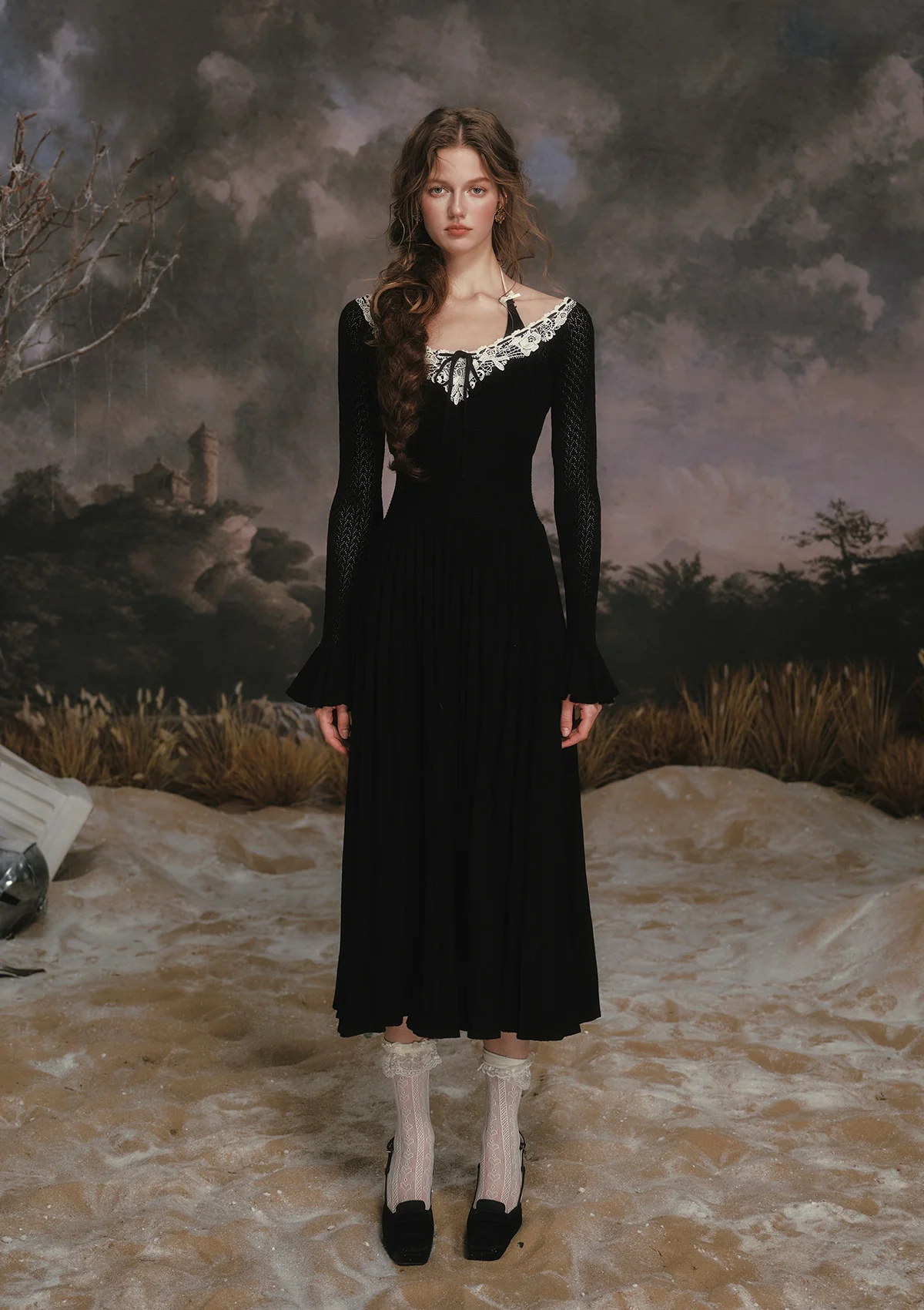 Symphony of Blossom Knit Dress - Image 3