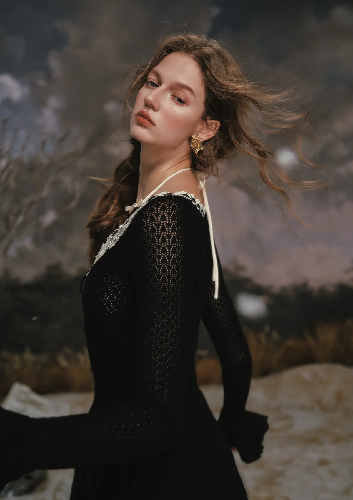 Symphony of Blossom Knit Dress - Image 7