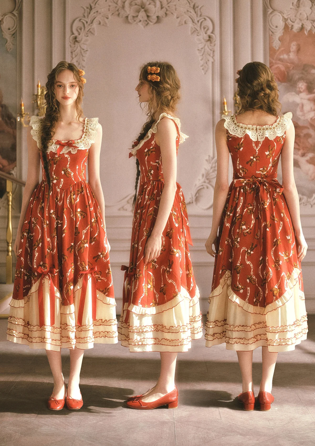 Teddy Tomato Sauce Dress - Image 2