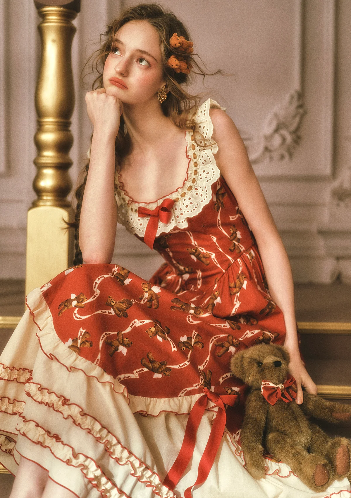 Teddy Tomato Sauce Dress - Image 3