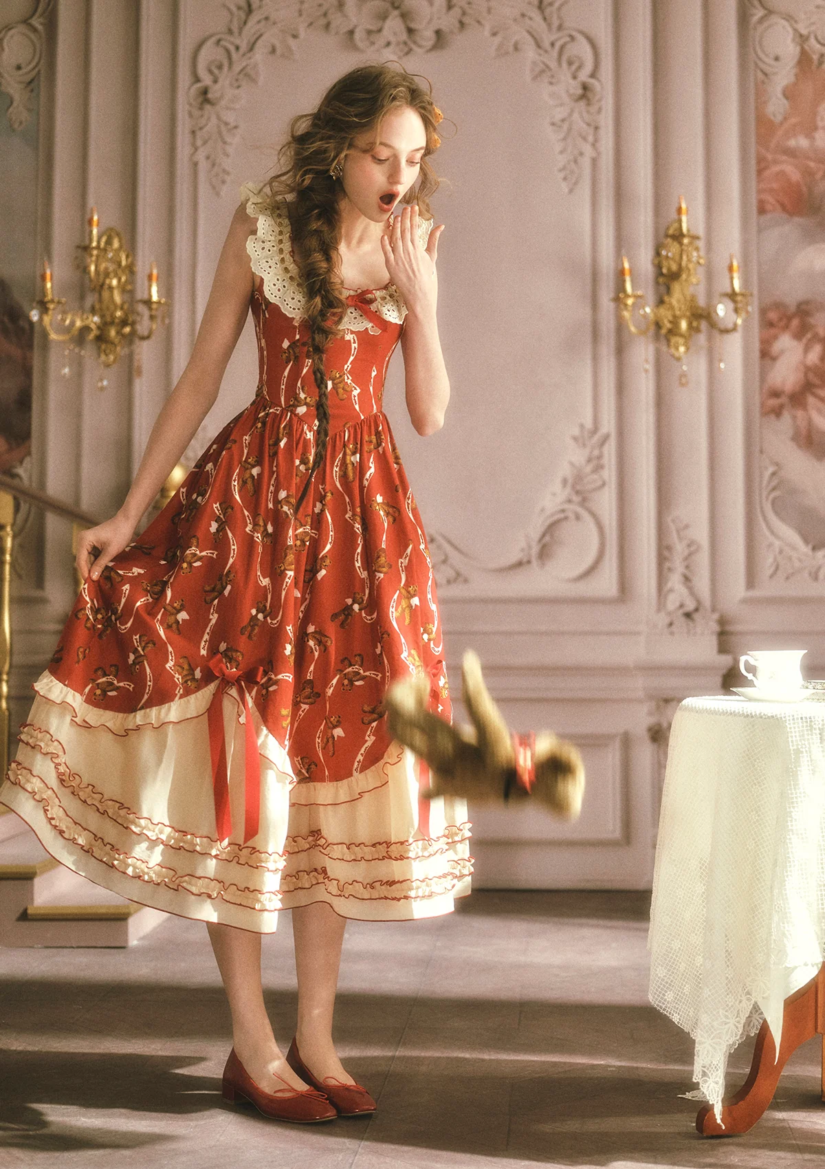 Teddy Tomato Sauce Dress - Image 4