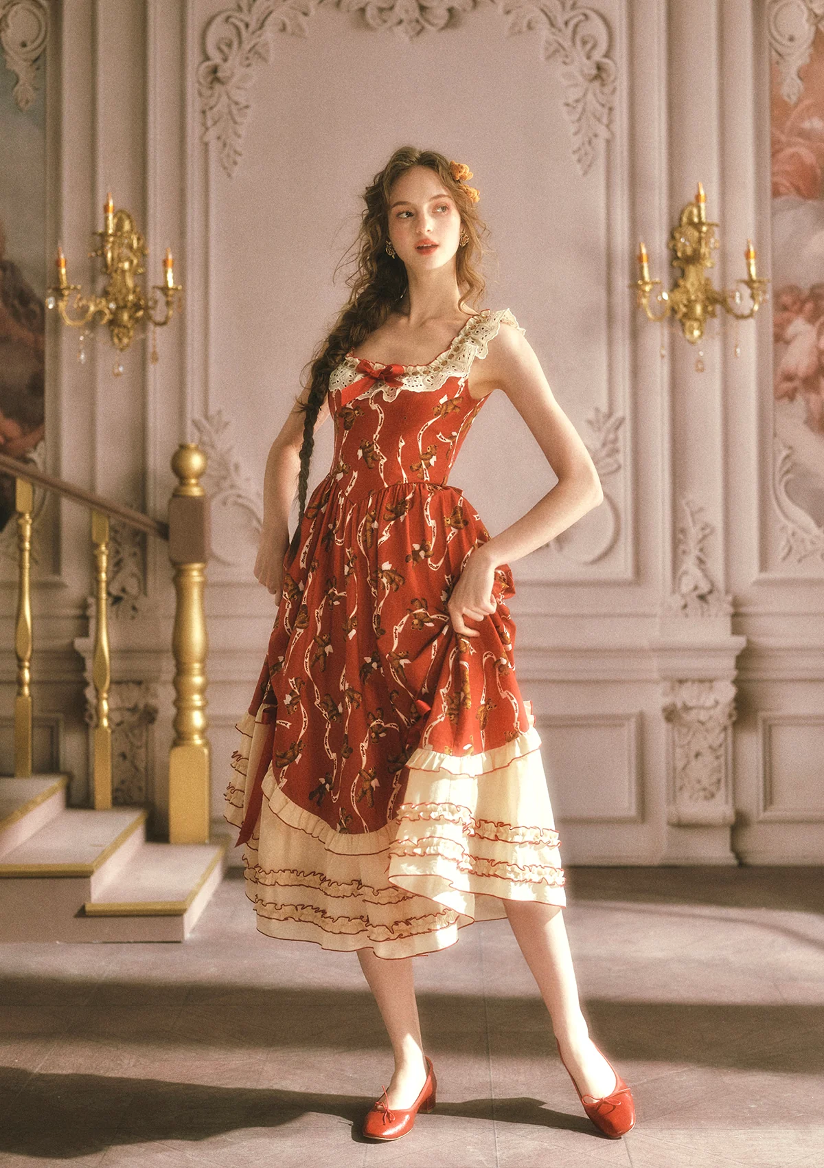 Teddy Tomato Sauce Dress - Image 6