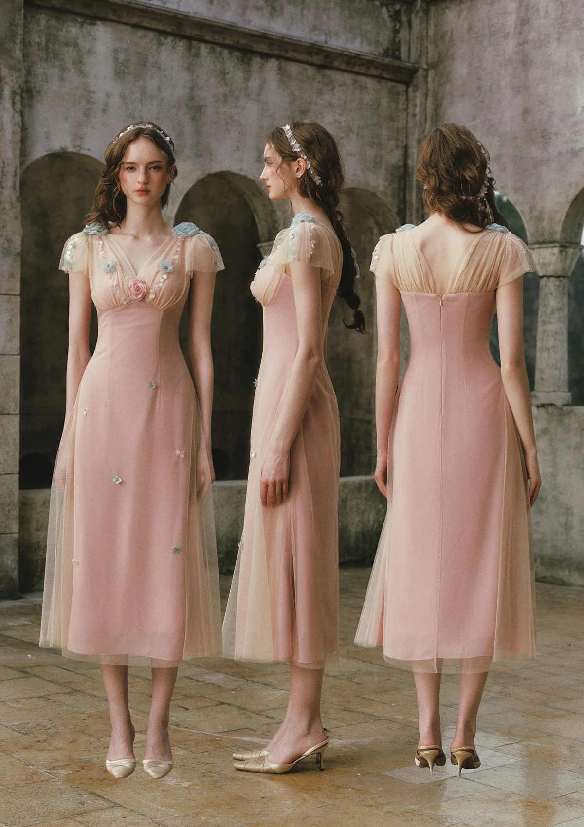 Wind Perched Rose Quartz Dress - Image 3