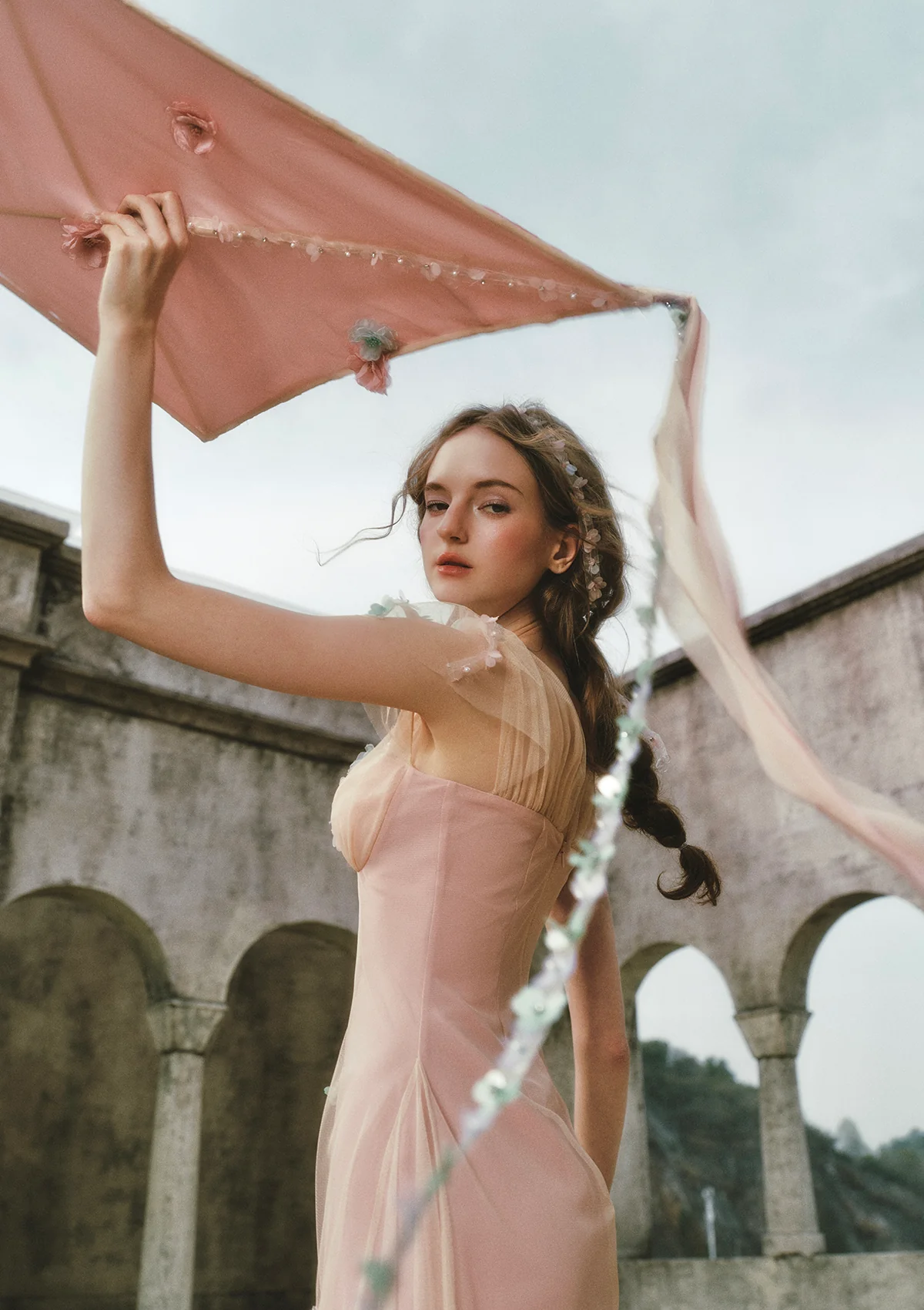 Wind Perched Rose Quartz Dress - Image 7