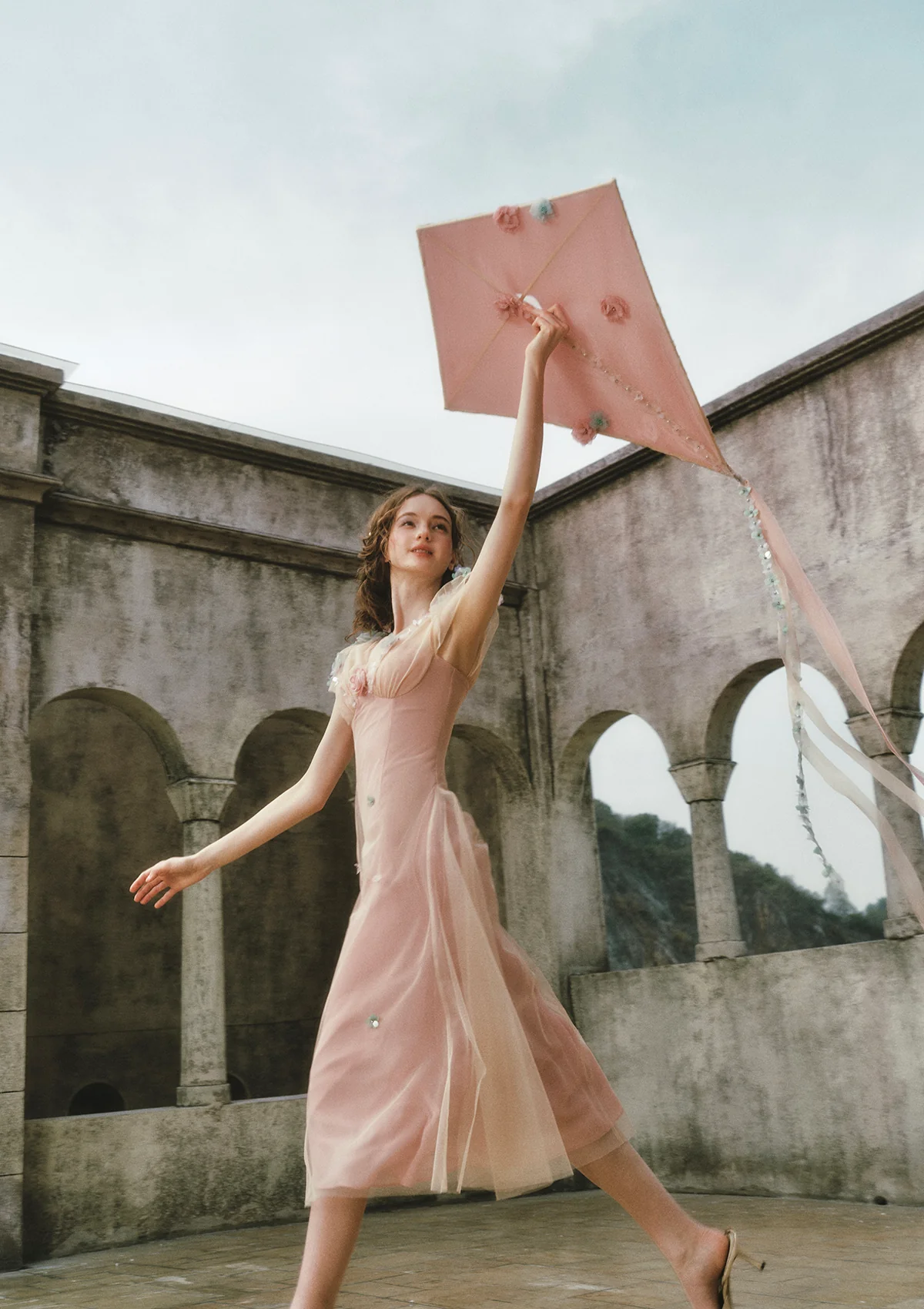 Wind Perched Rose Quartz Dress - Image 8